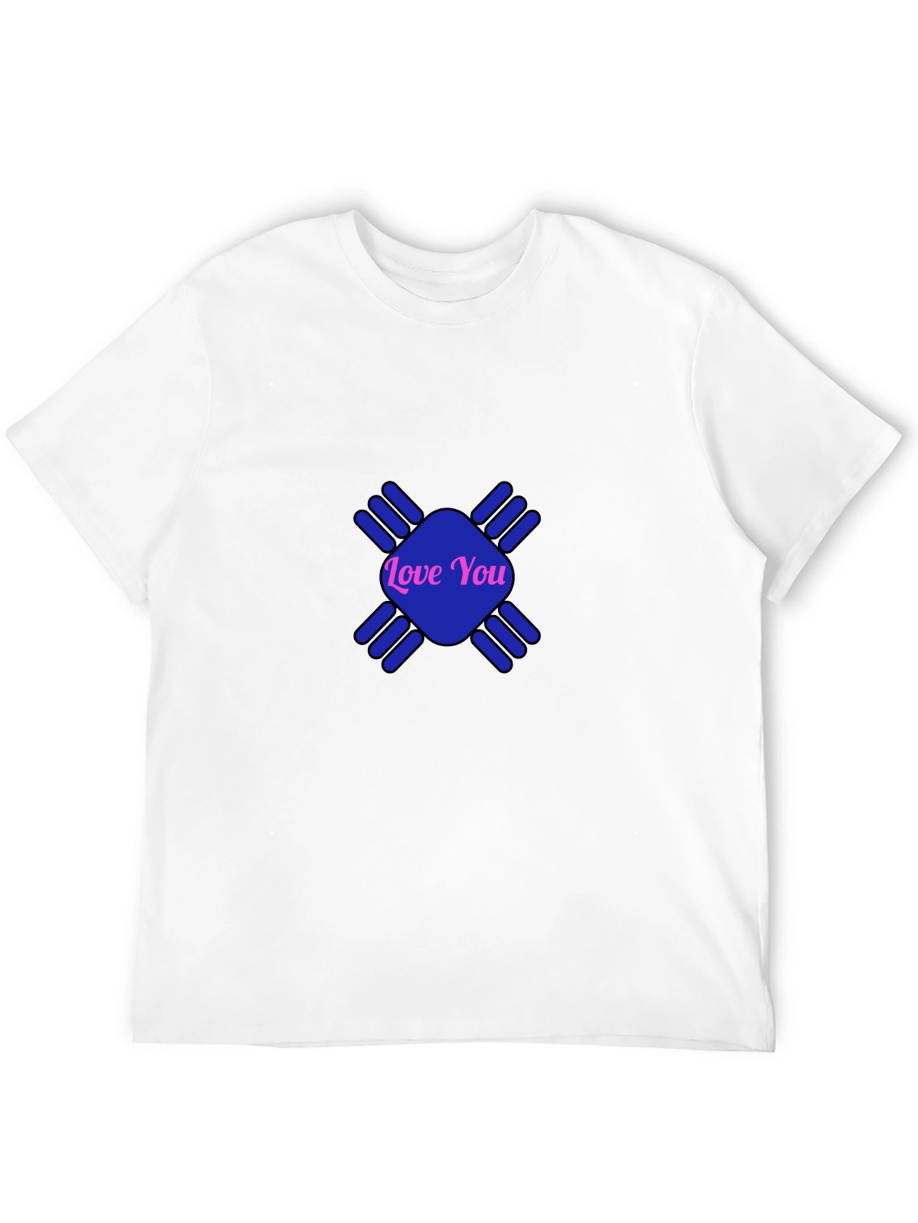 Love You Graphic Tee - Stylish Black Cotton T-Shirt