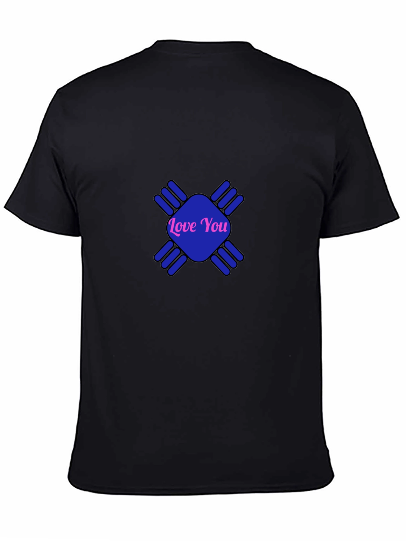 Love You Graphic Tee - Stylish Black Cotton T-Shirt