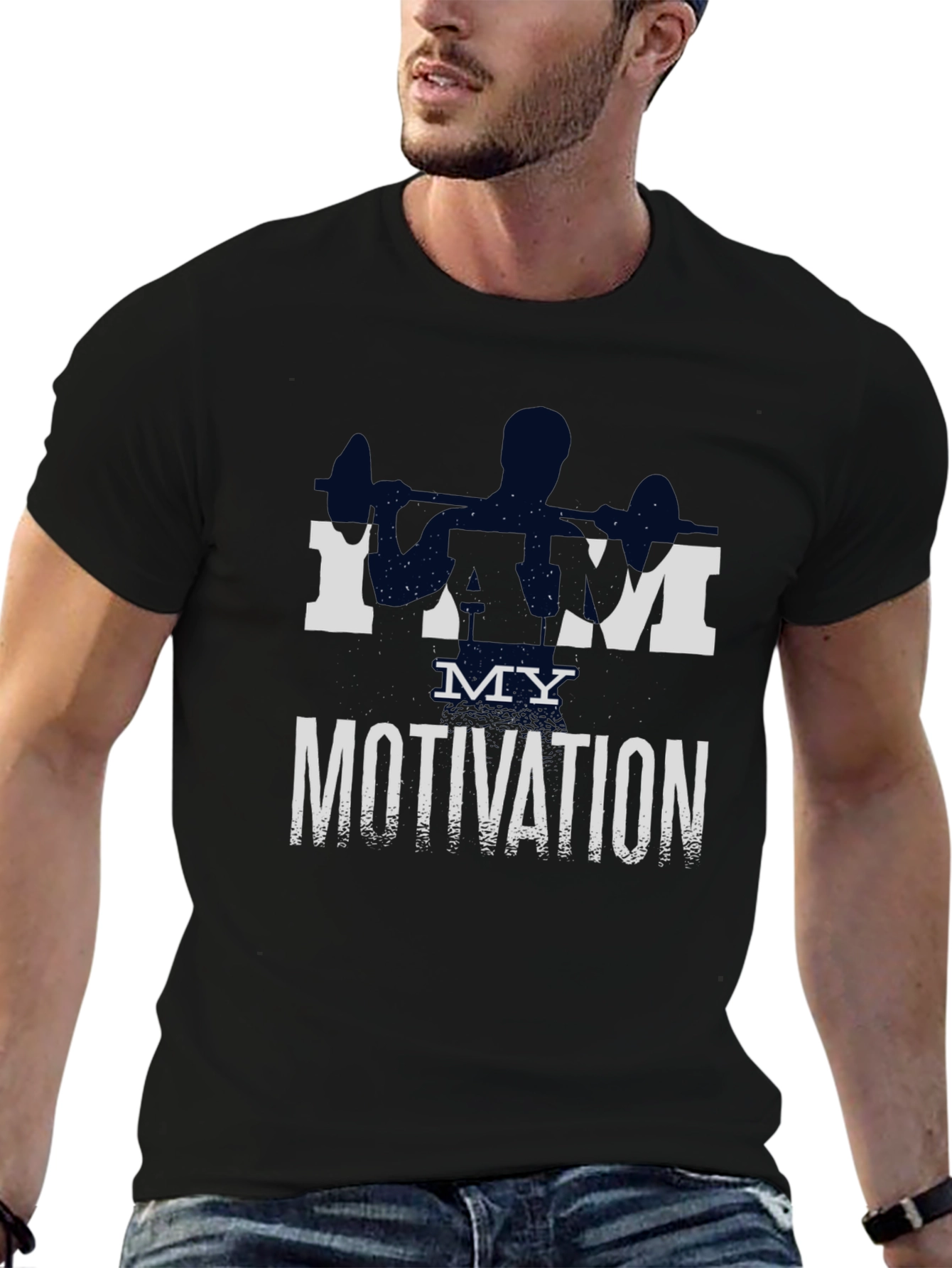 I AM MY MOTIVATION Workout T-Shirt Gym Fitness