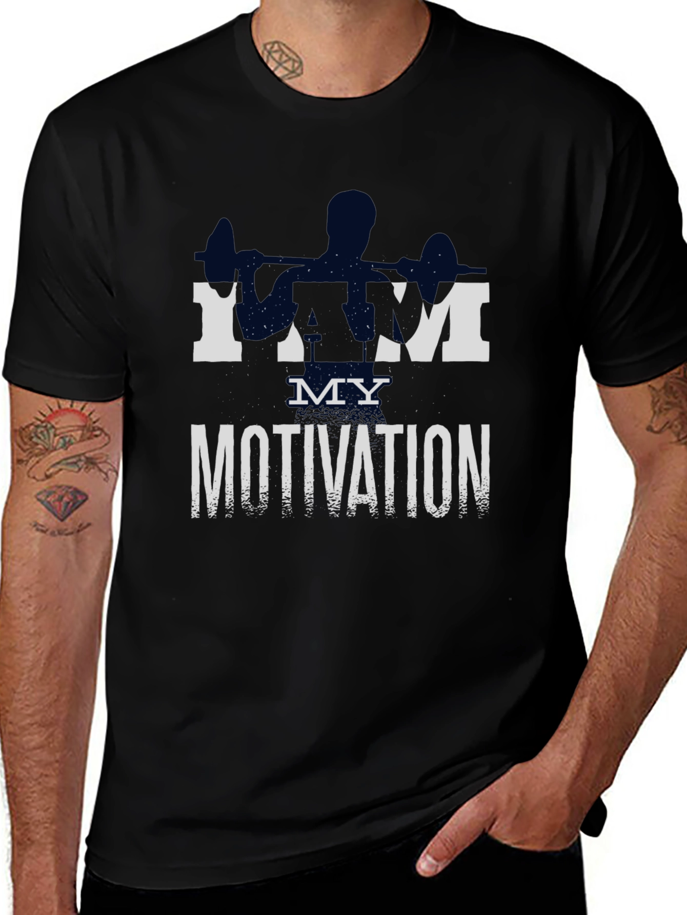 I AM MY MOTIVATION Workout T-Shirt Gym Fitness