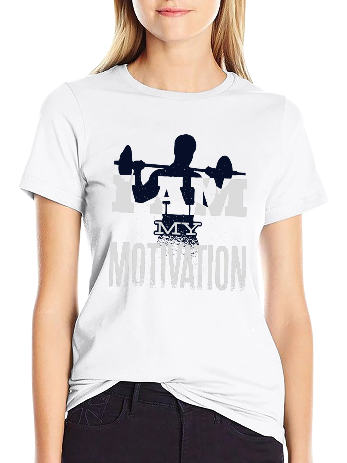 I AM MY MOTIVATION Workout T-Shirt Gym Fitness