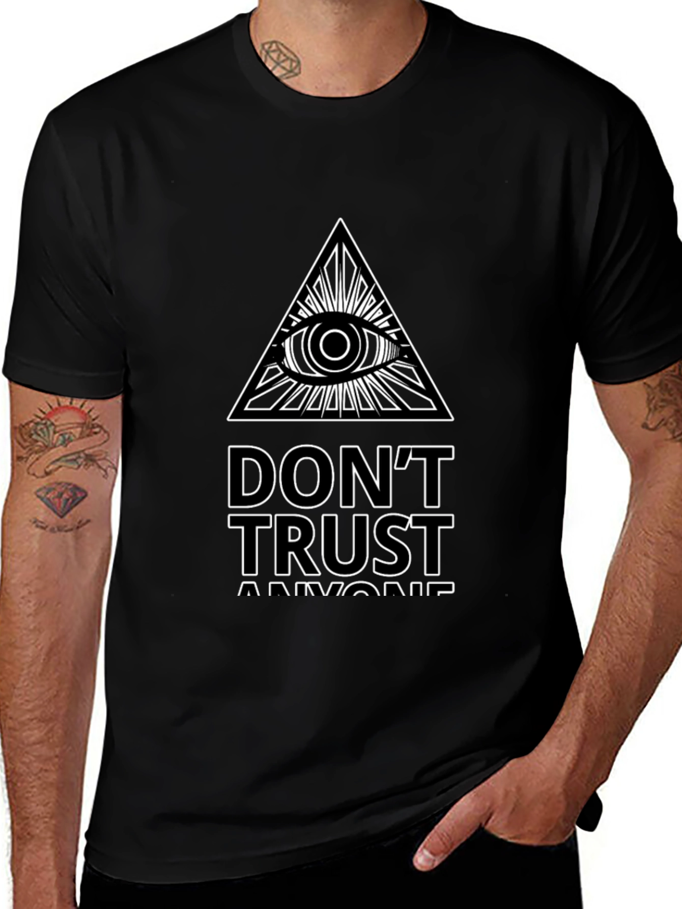 Mens Dont Trust Anyone Graphic Tee