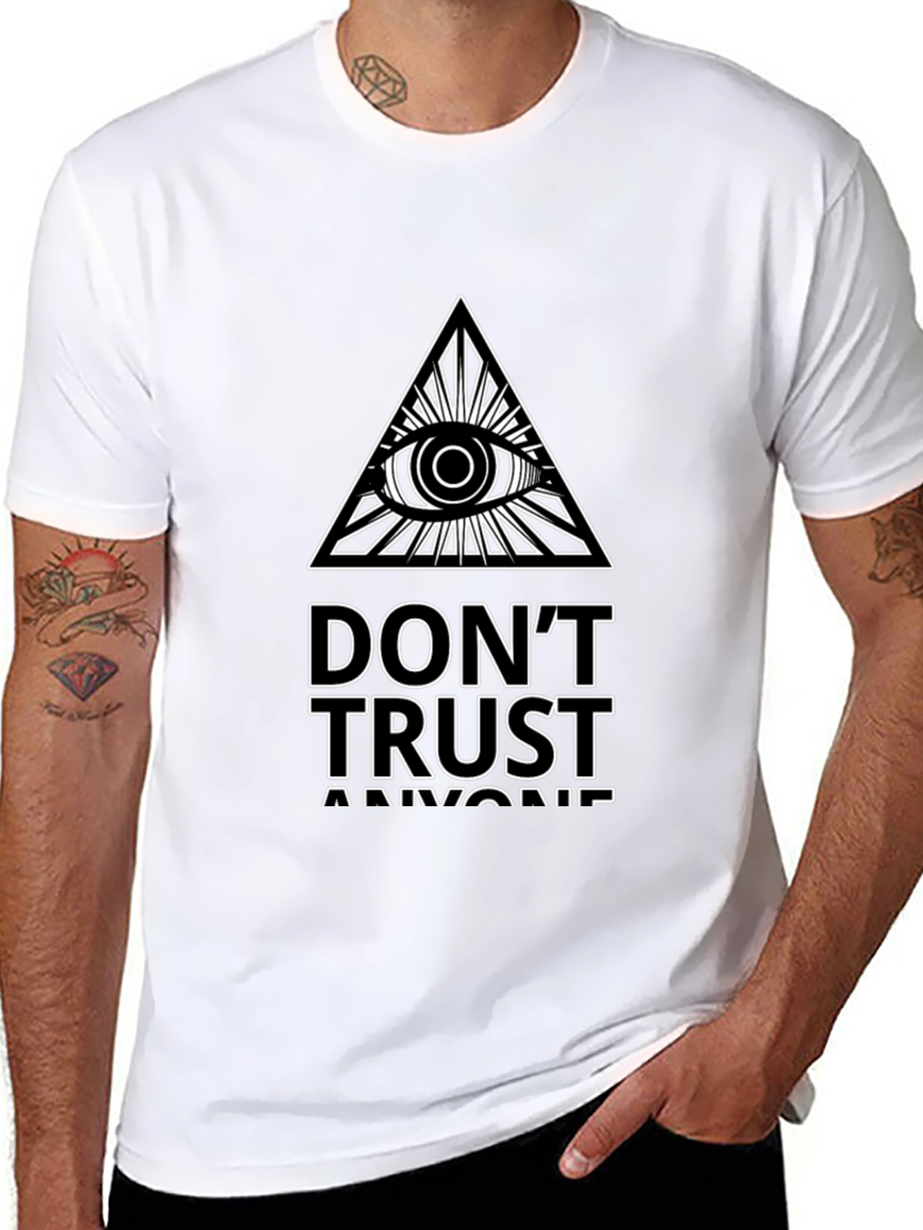 Mens Dont Trust Anyone Graphic Tee