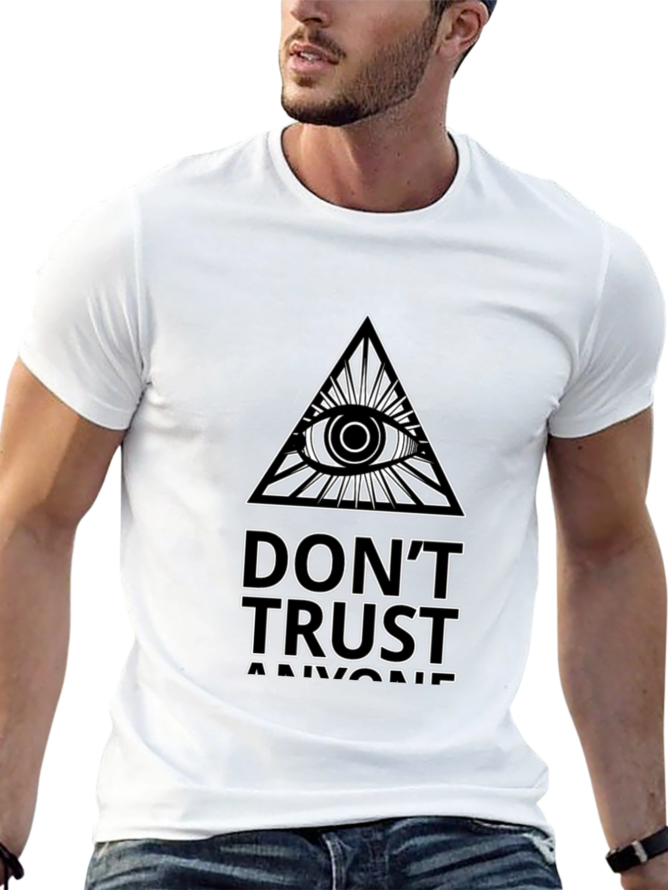 Mens Dont Trust Anyone Graphic Tee