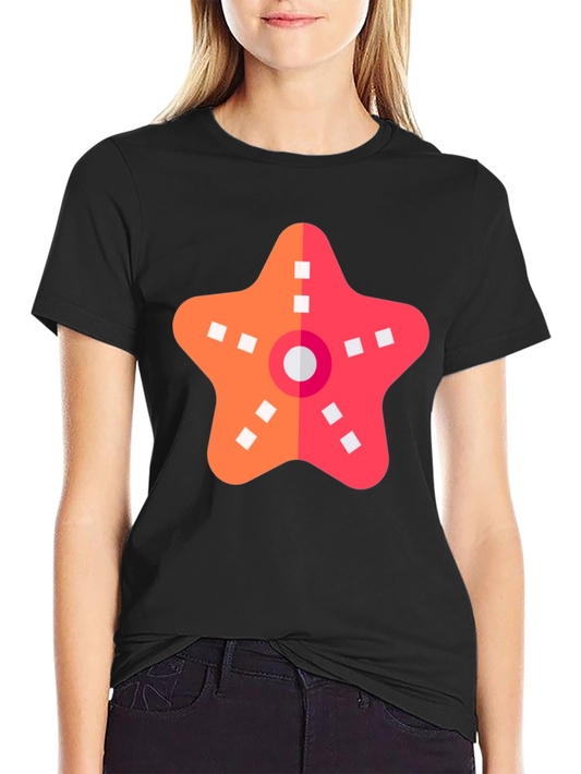 Starfish Graphic Black T-Shirt - Coastal Casual