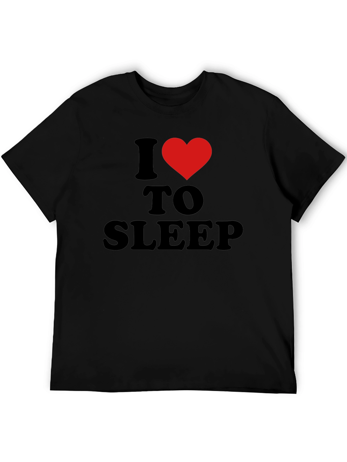I Heart to Sleep Black T-Shirt