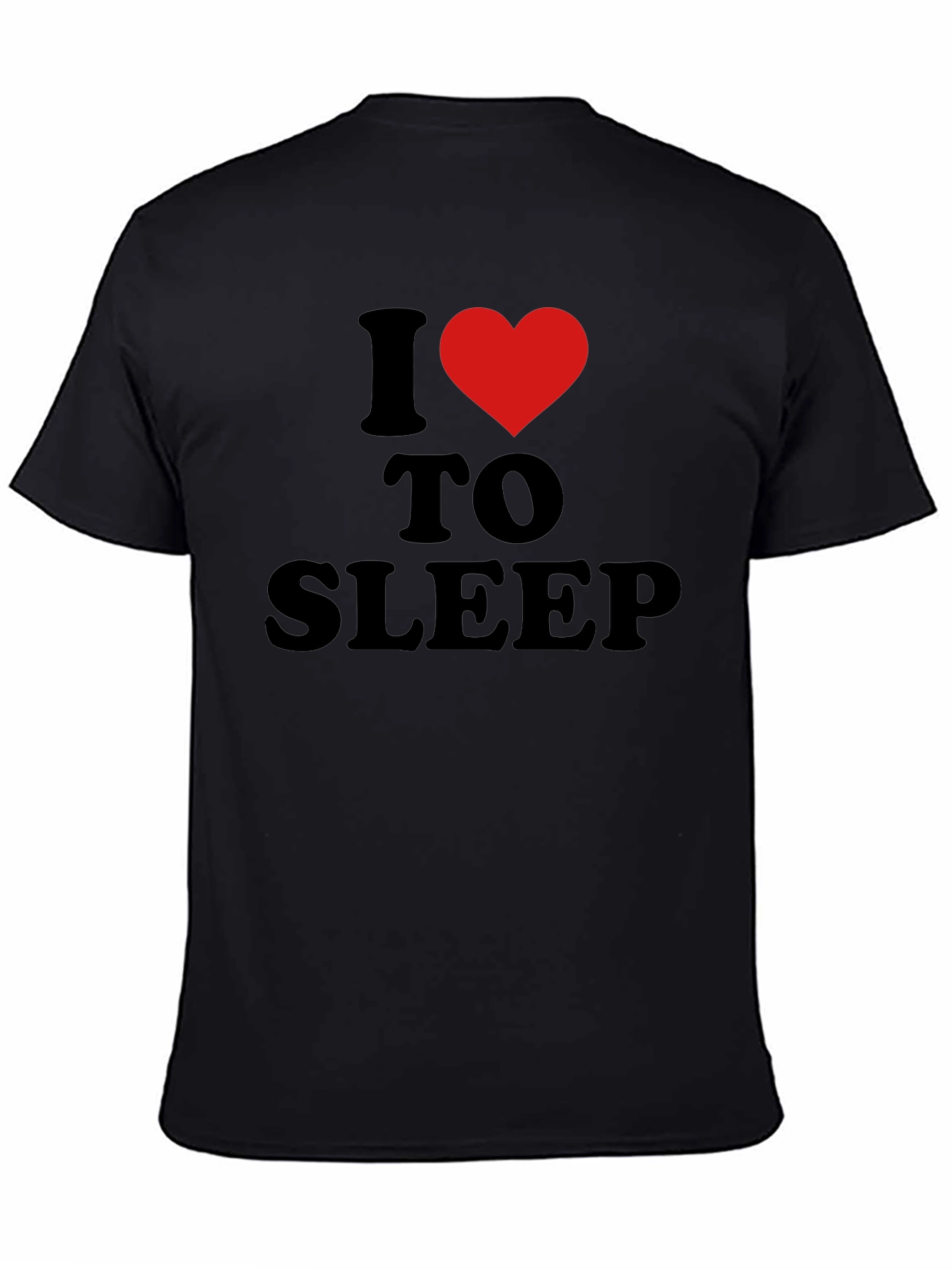I Heart to Sleep Black T-Shirt