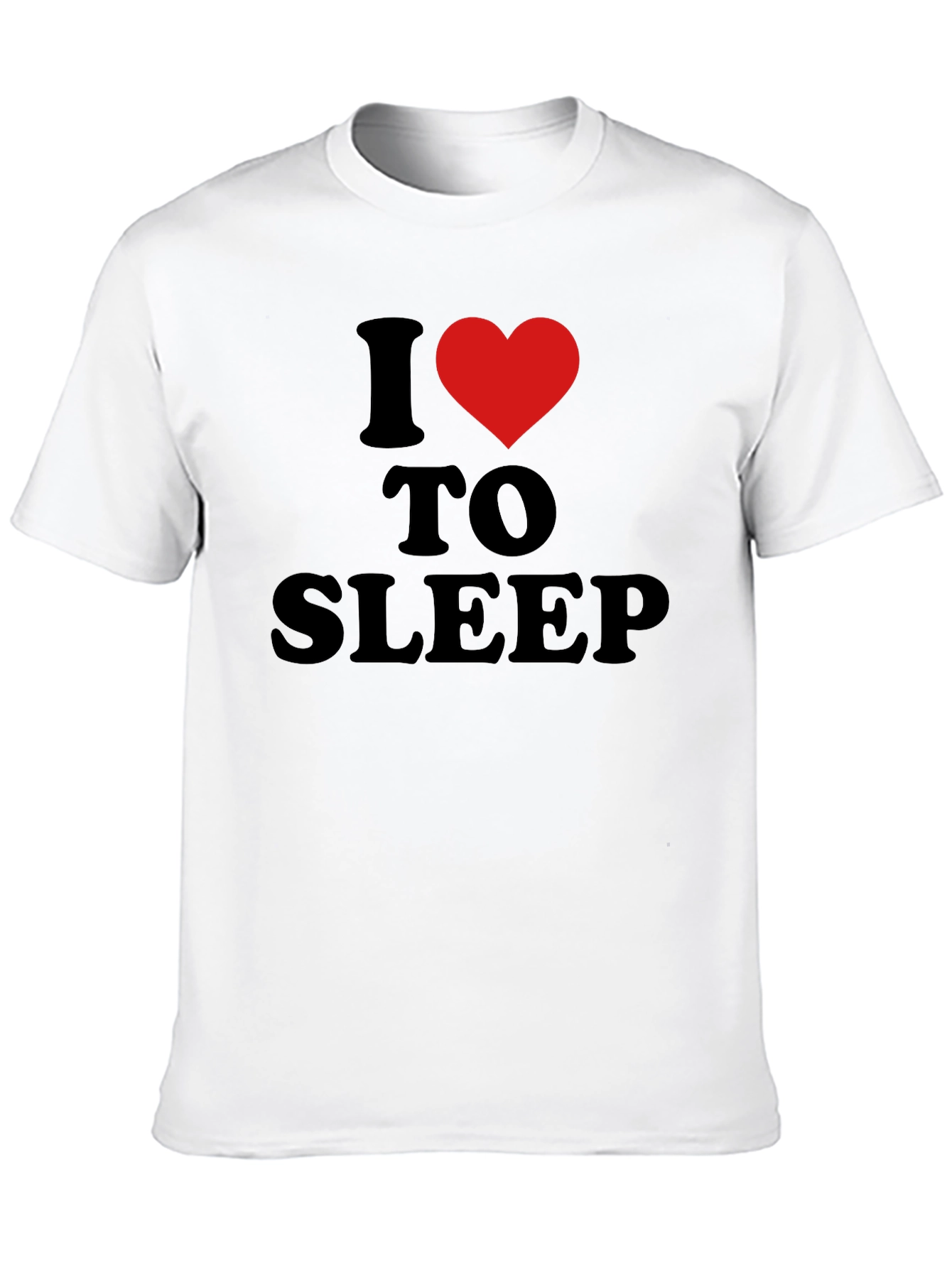 I Heart to Sleep Black T-Shirt