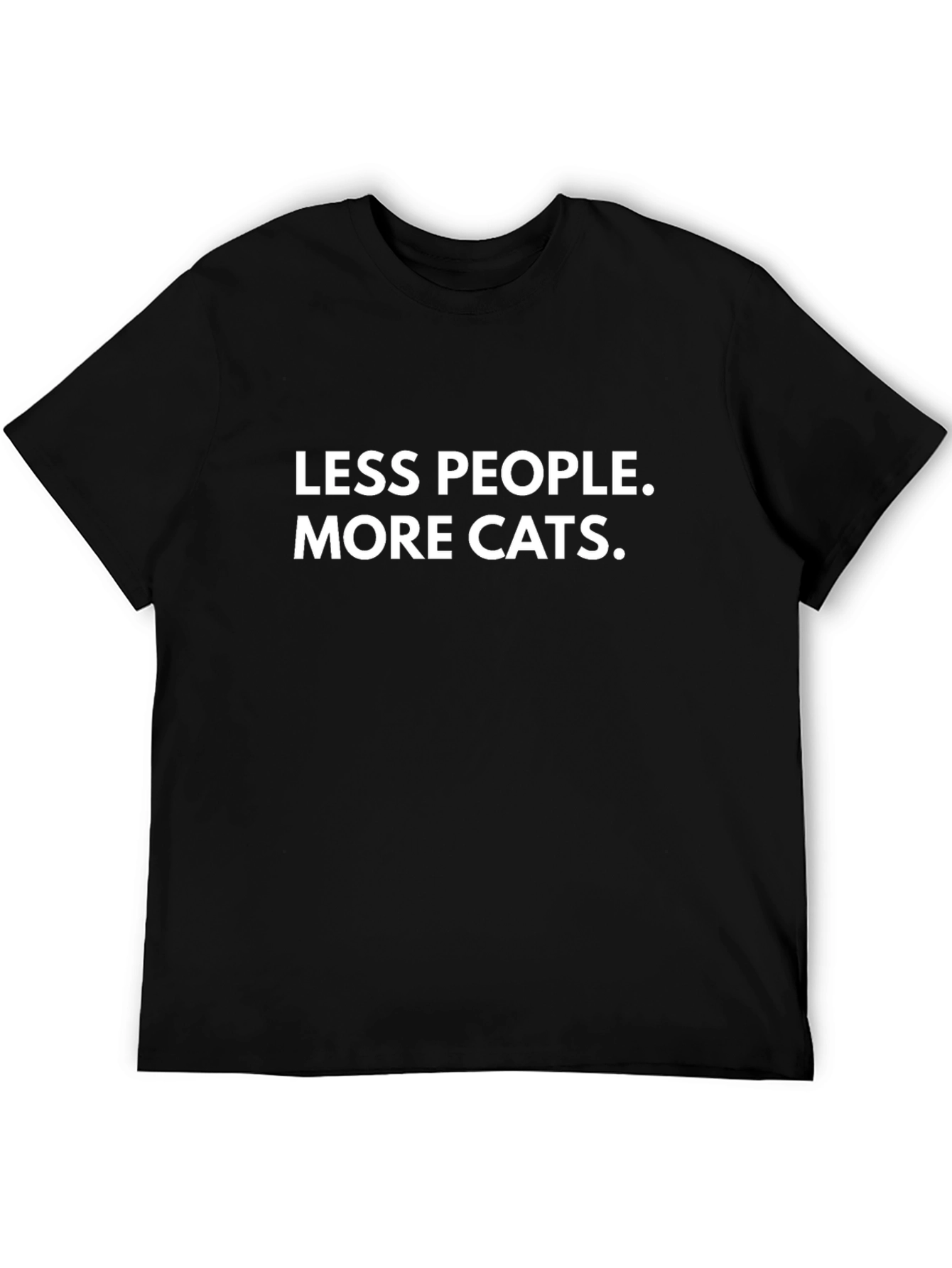 Less People More Cats Graphic Tee