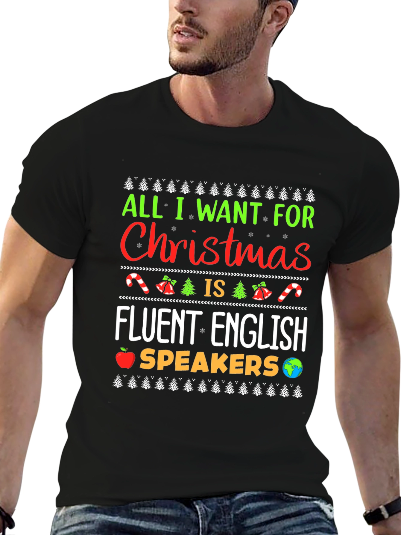 Funny Christmas Fluent English Speakers T-Shirt