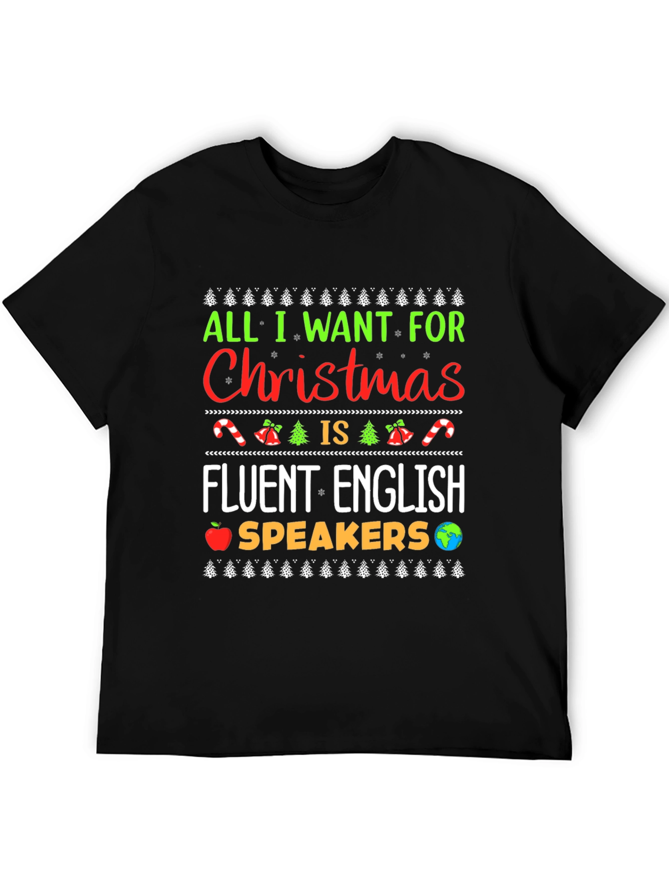 Funny Christmas Fluent English Speakers T-Shirt