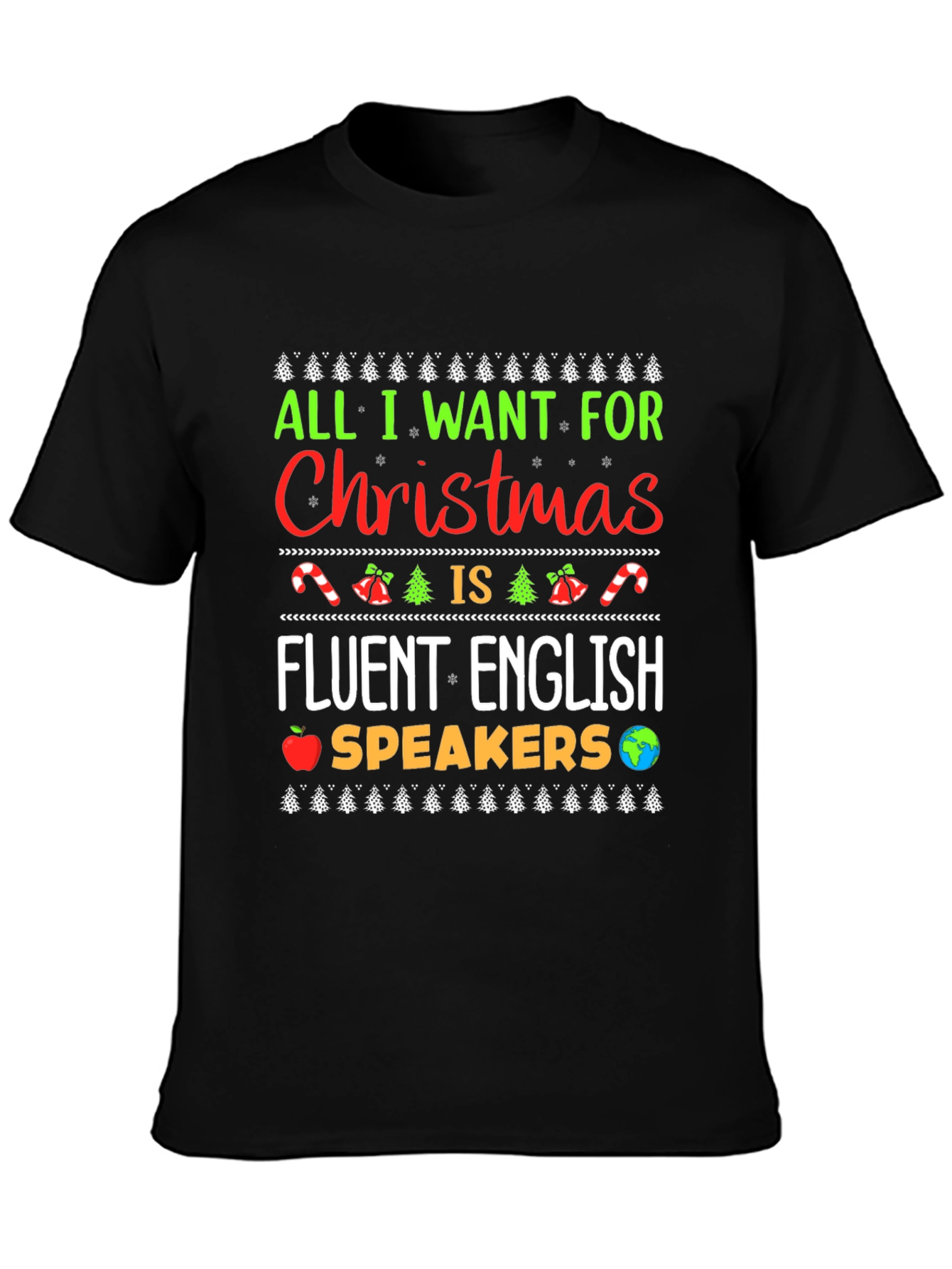 Funny Christmas Fluent English Speakers T-Shirt