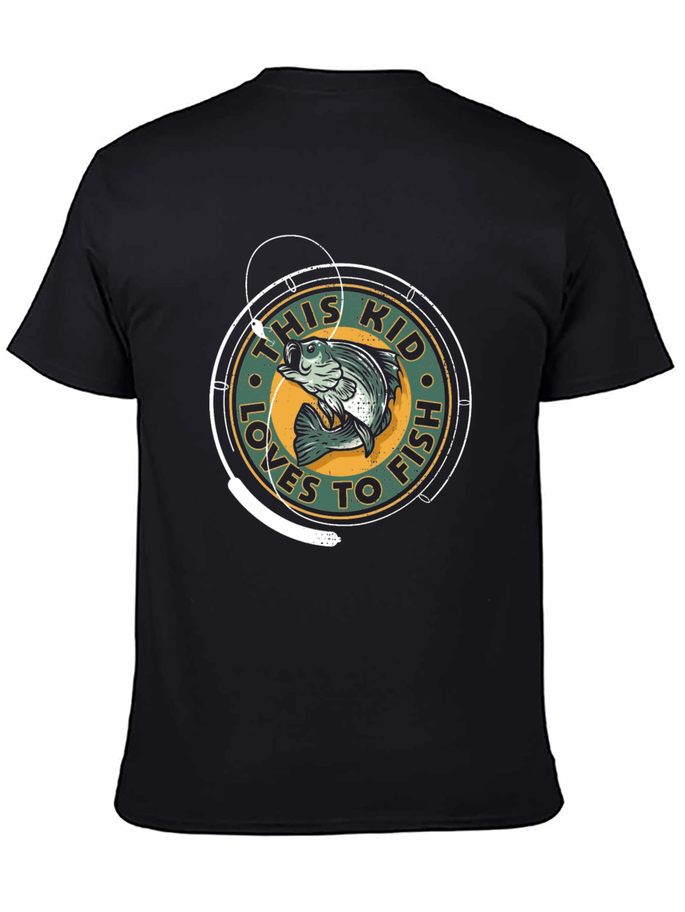 This Kid Loves to Fish Graphic T-Shirt