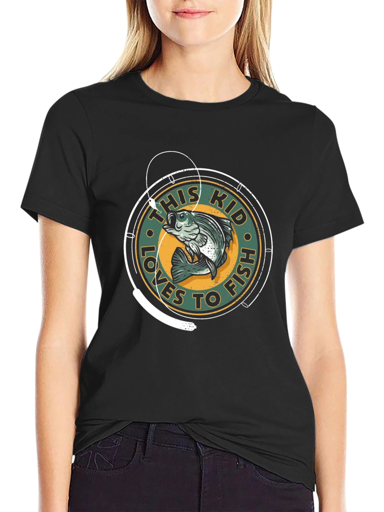 This Kid Loves to Fish Graphic T-Shirt