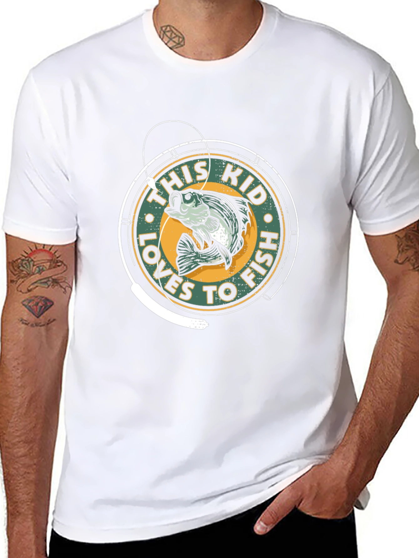 This Kid Loves to Fish Graphic T-Shirt