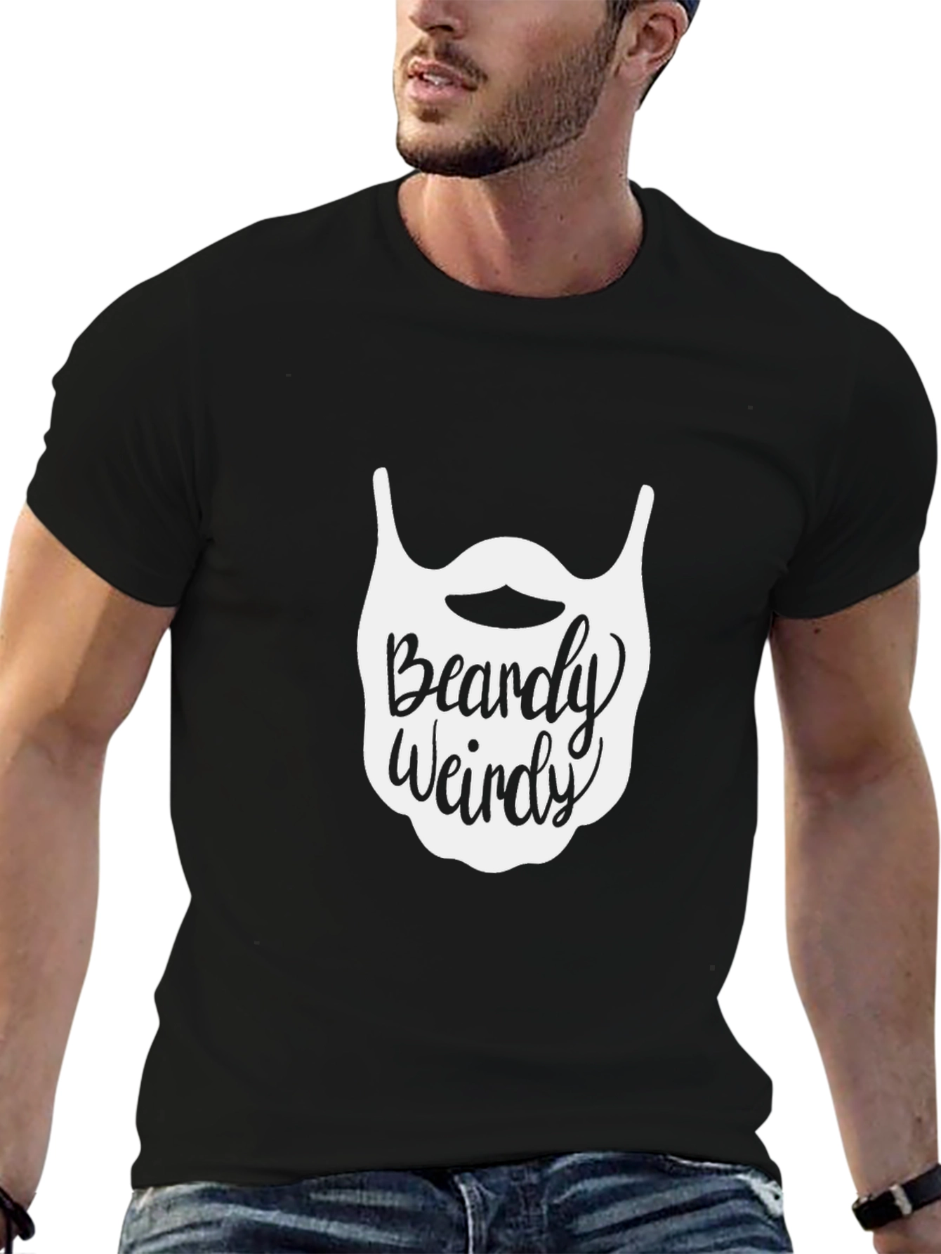 Beardy Weirdy Graphic Tee - Black