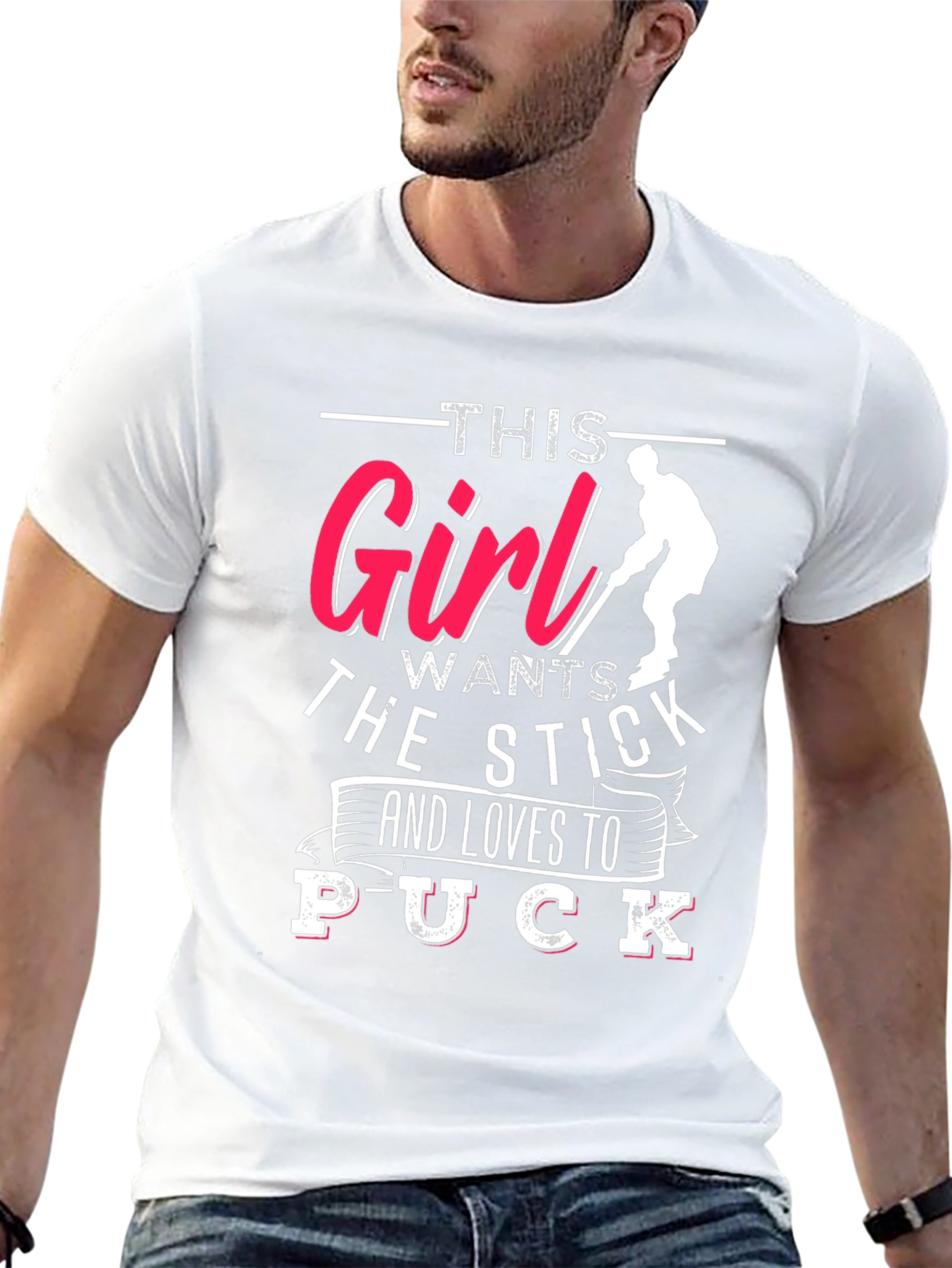 Hockey Girl T-Shirt: This Girl Wants The Stick