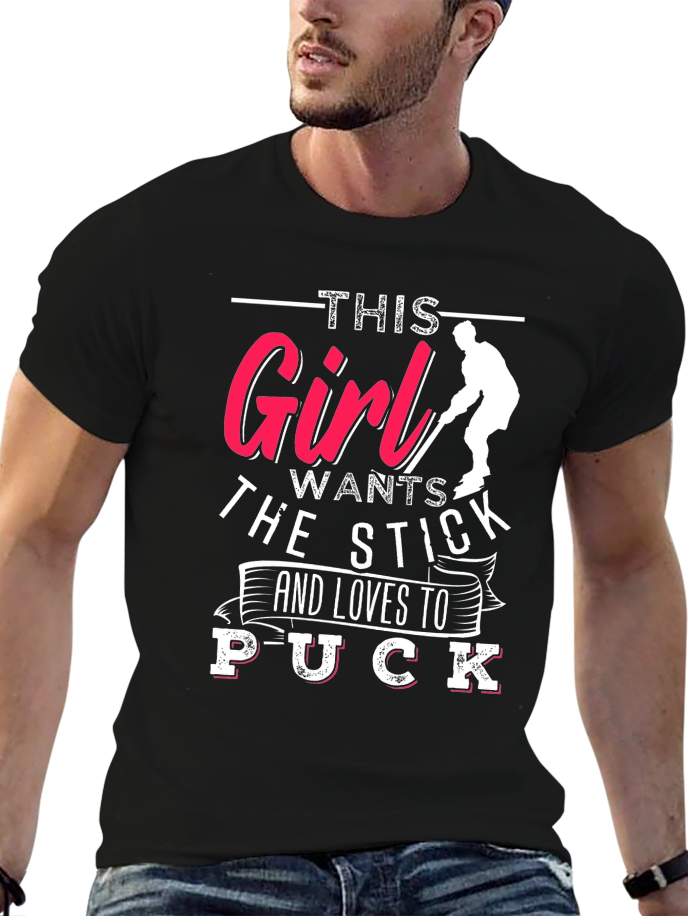 Hockey Girl T-Shirt: This Girl Wants The Stick