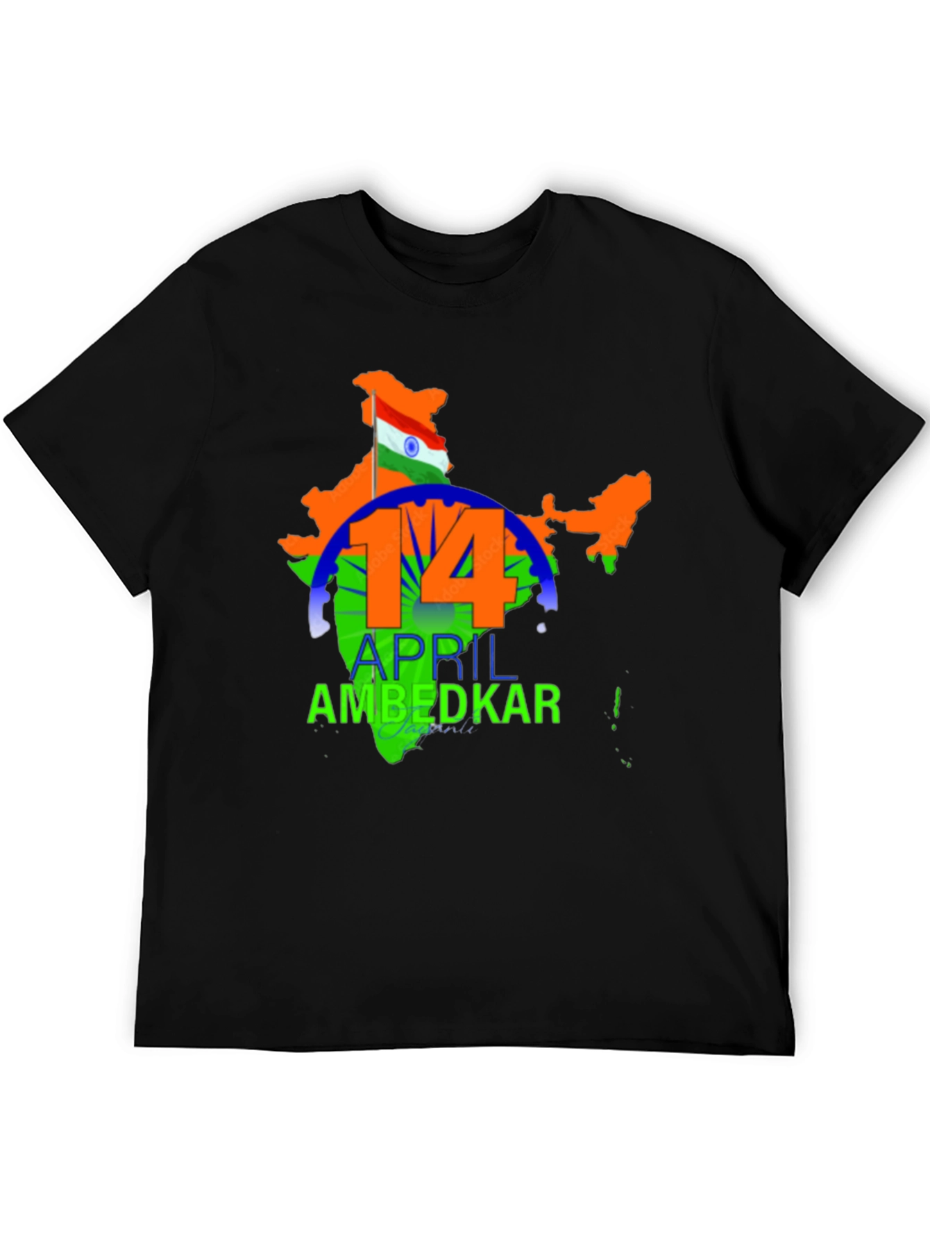 Ambedkar Jayanti T-Shirt - Indian Flag Design