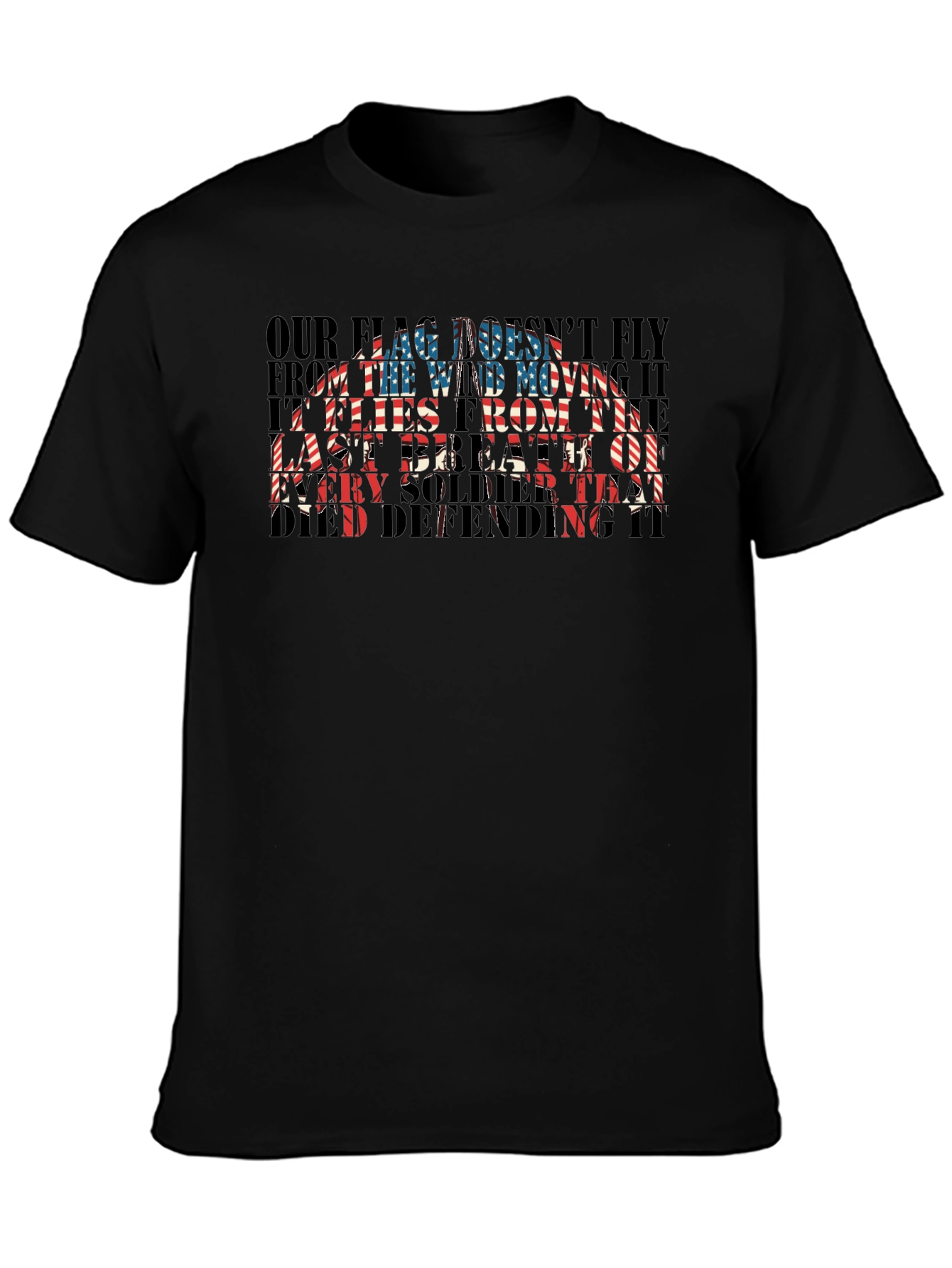 Patriotic US Flag Soldier T-Shirt