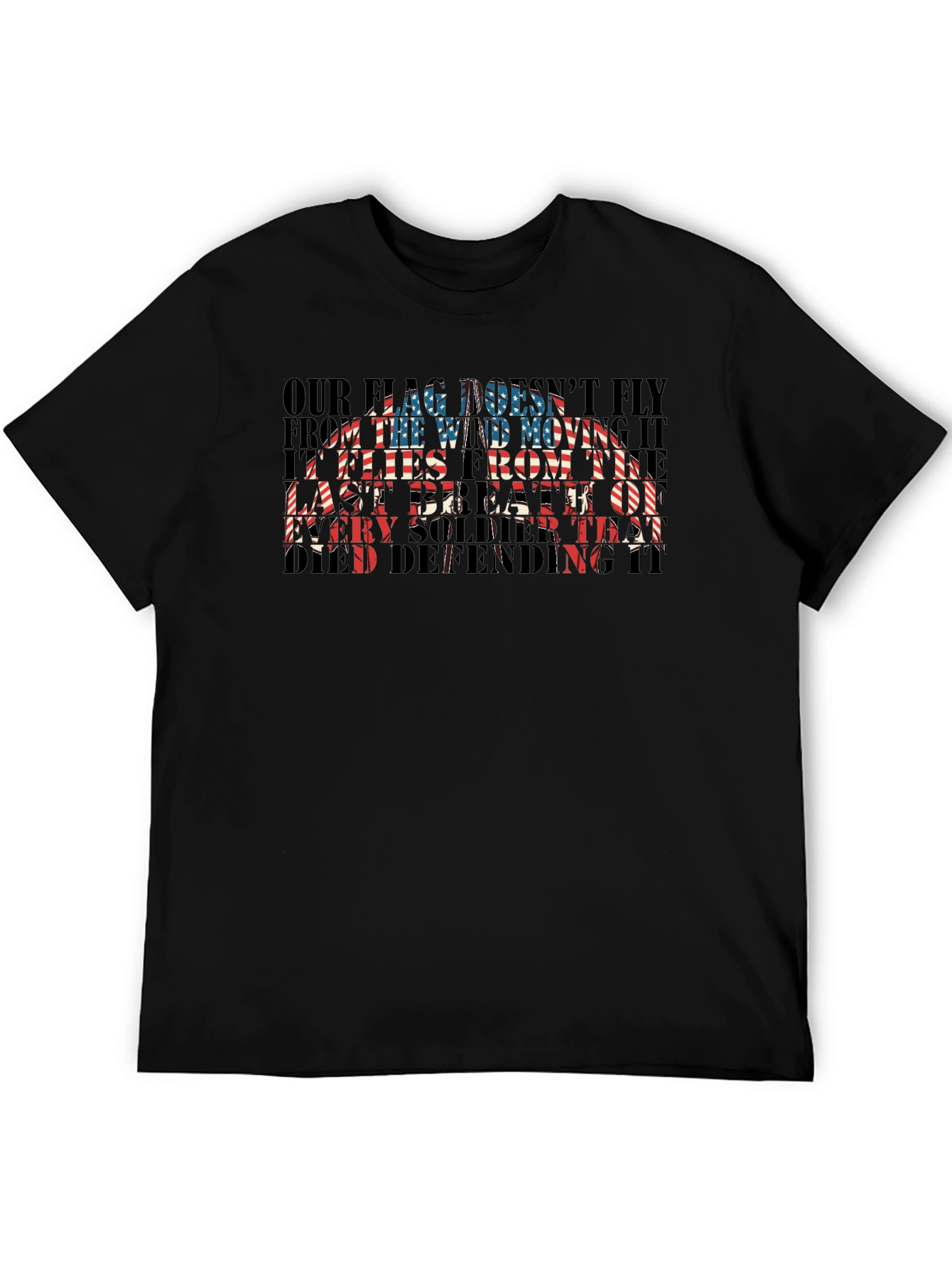 Patriotic US Flag Soldier T-Shirt