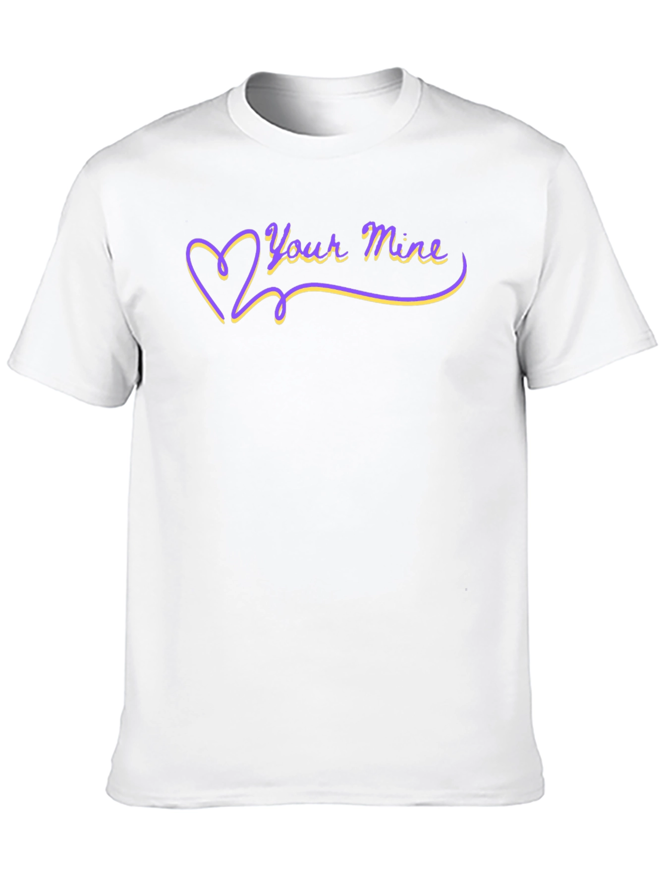 Your Mine Heart Graphic Tee - Black