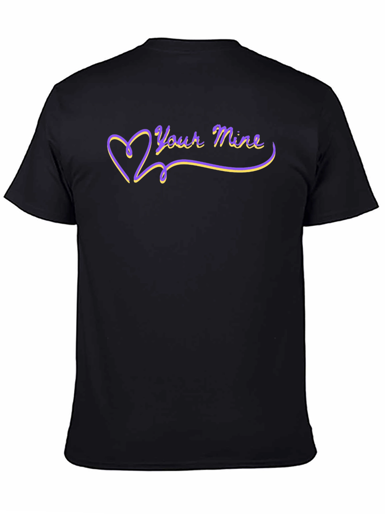 Your Mine Heart Graphic Tee - Black