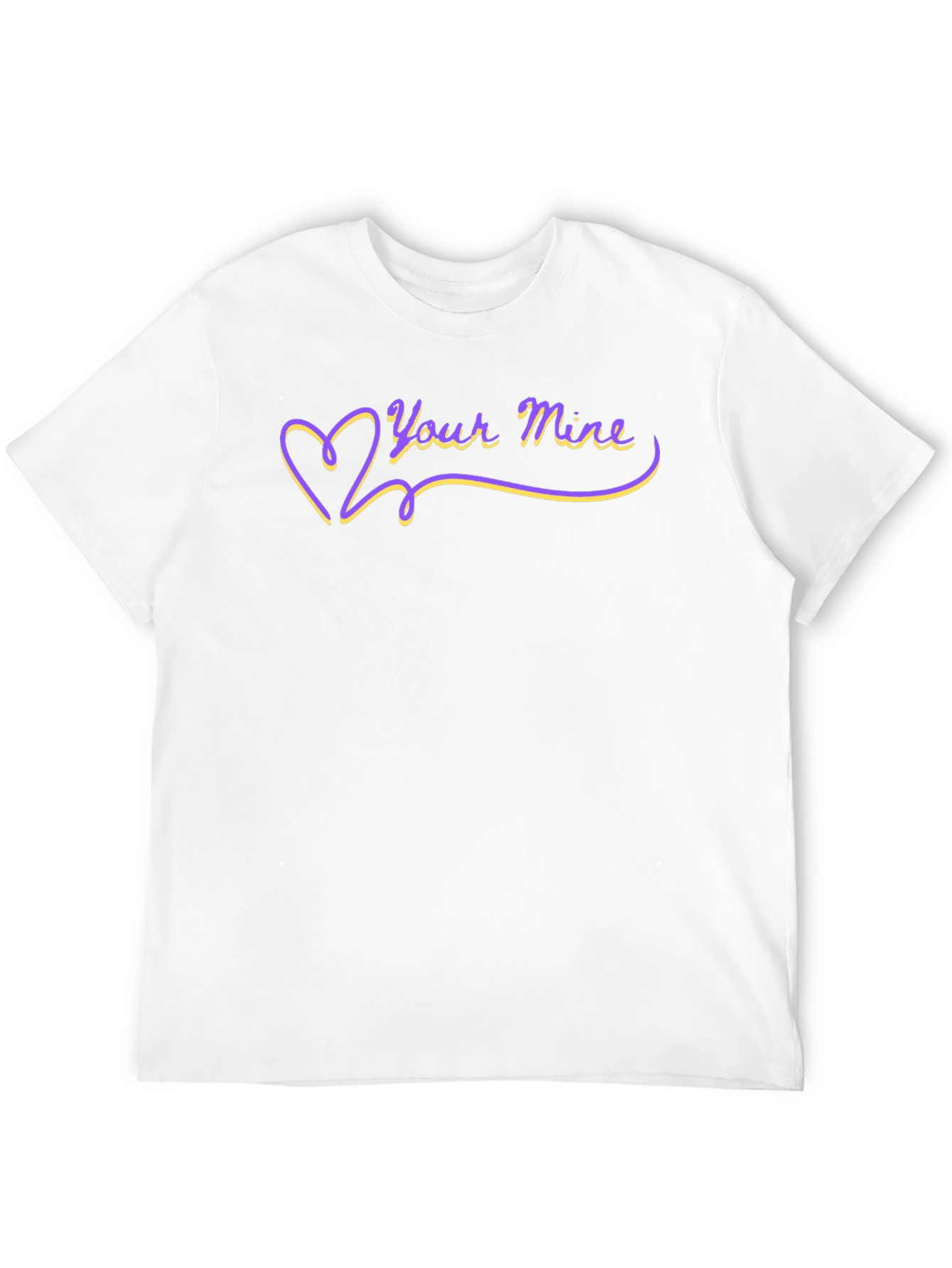 Your Mine Heart Graphic Tee - Black