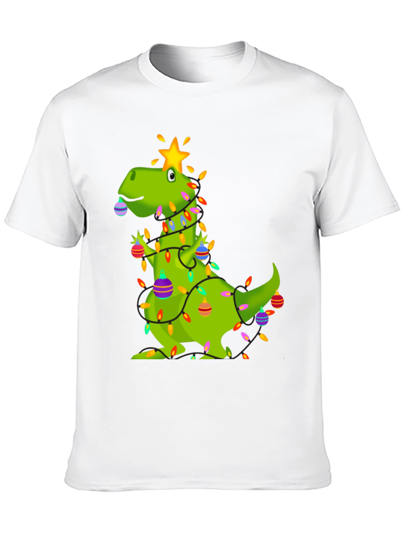 Festive Dino Christmas T-Shirt
