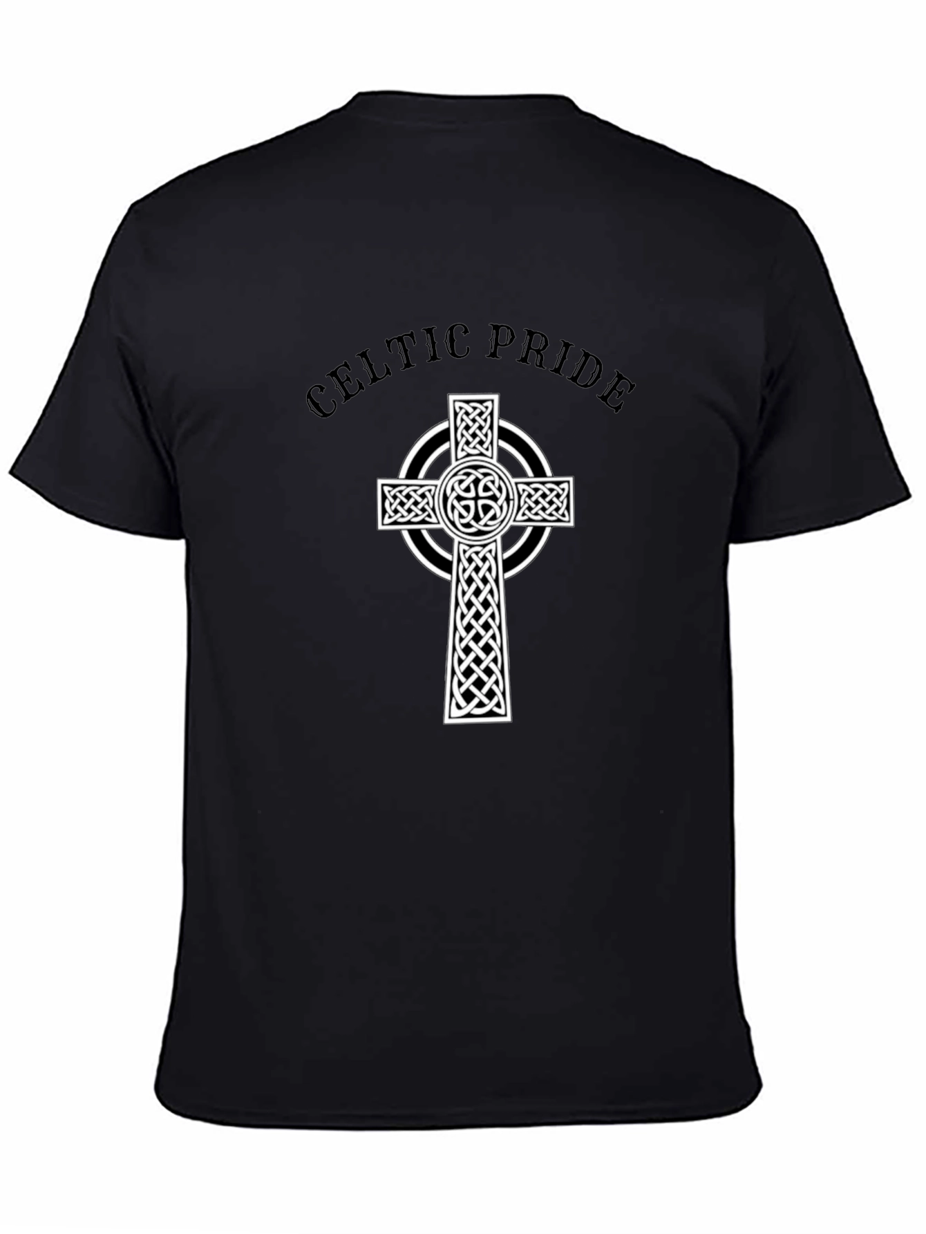 Celtic Pride Graphic Tee - Black Cotton Blend