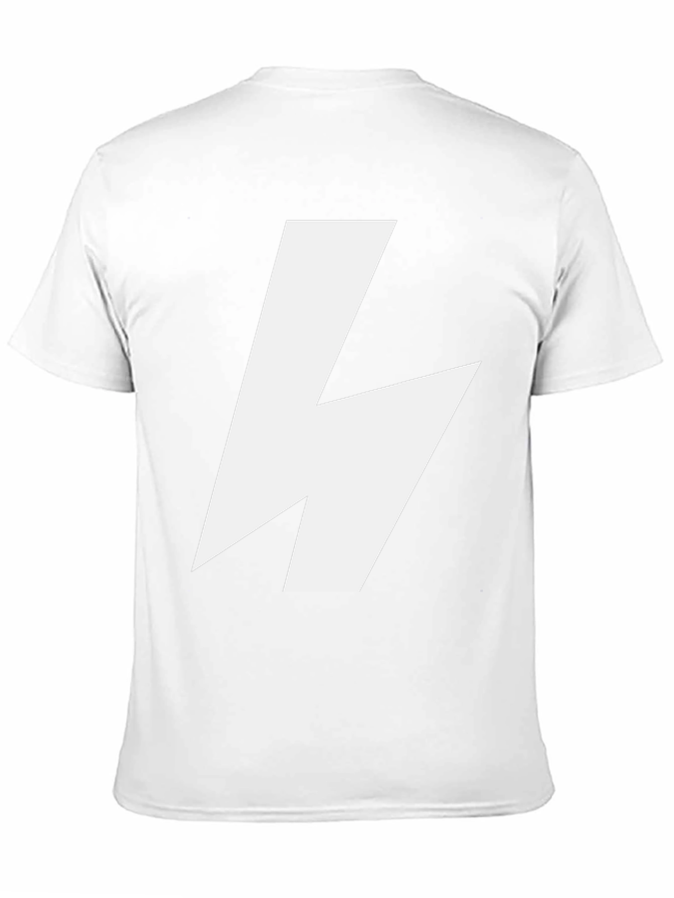 Bold Lightning Bolt Graphic Tee - Black