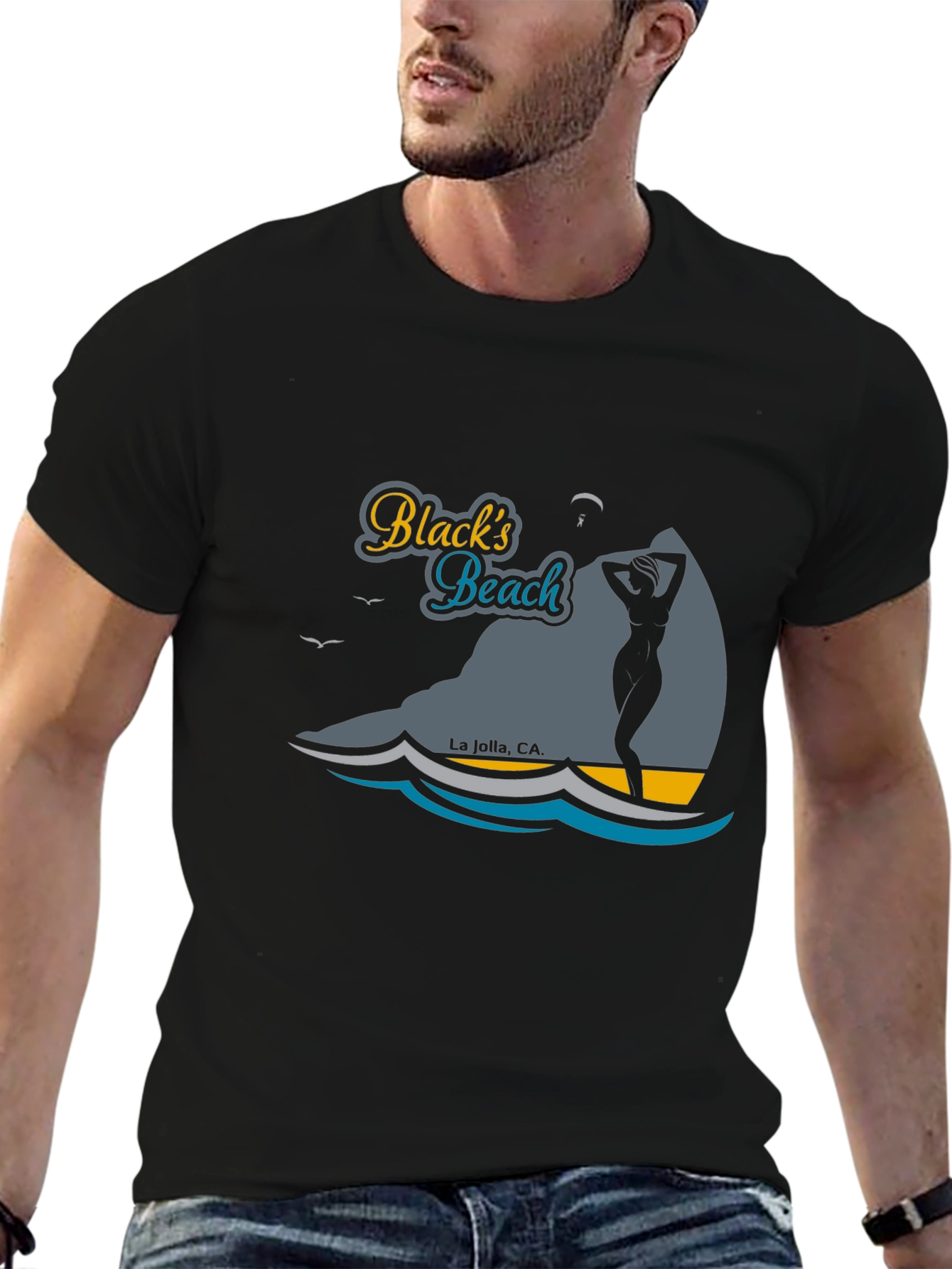 Blacks Beach Graphic Tee - La Jolla CA