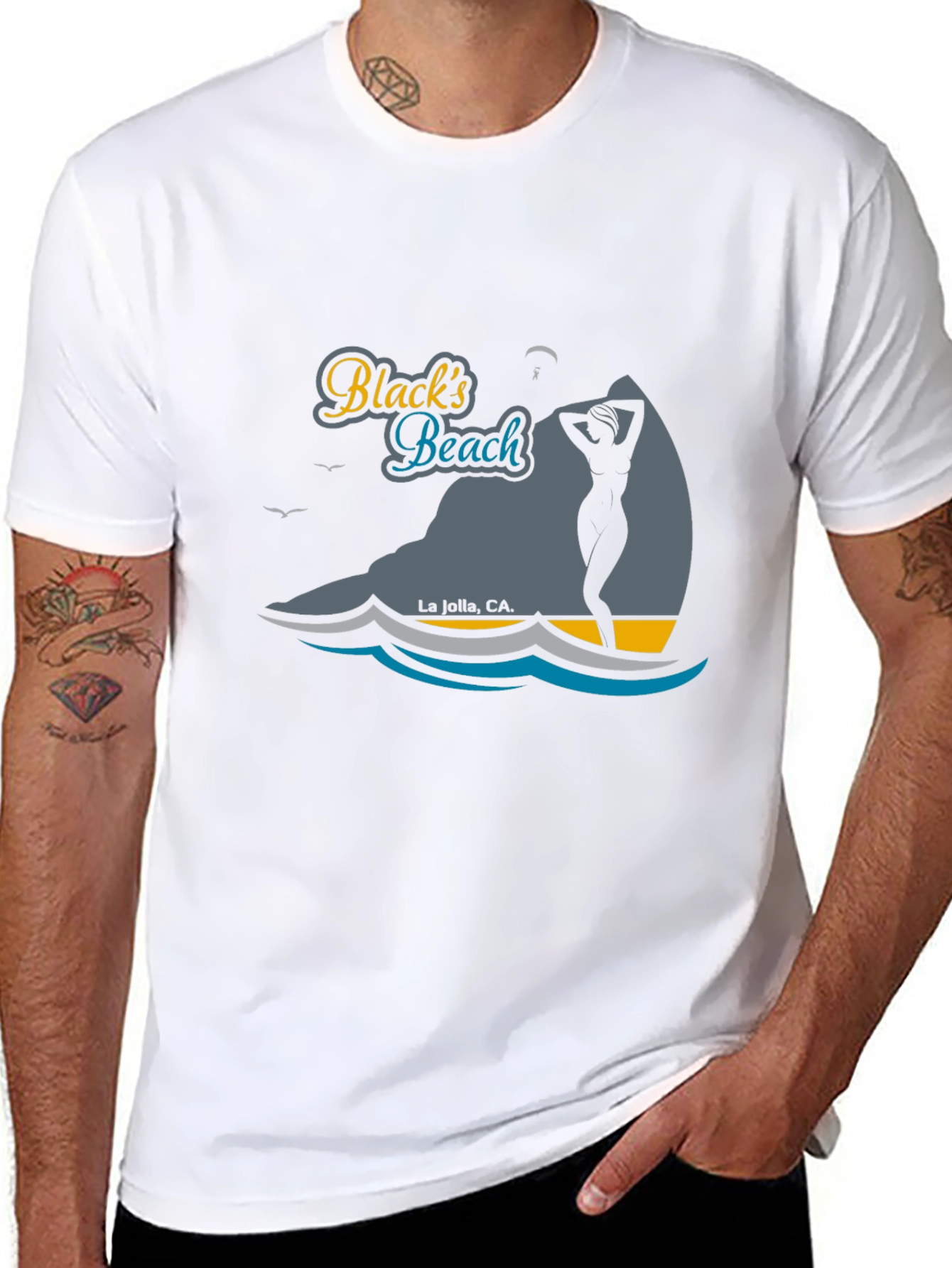Blacks Beach Graphic Tee - La Jolla CA