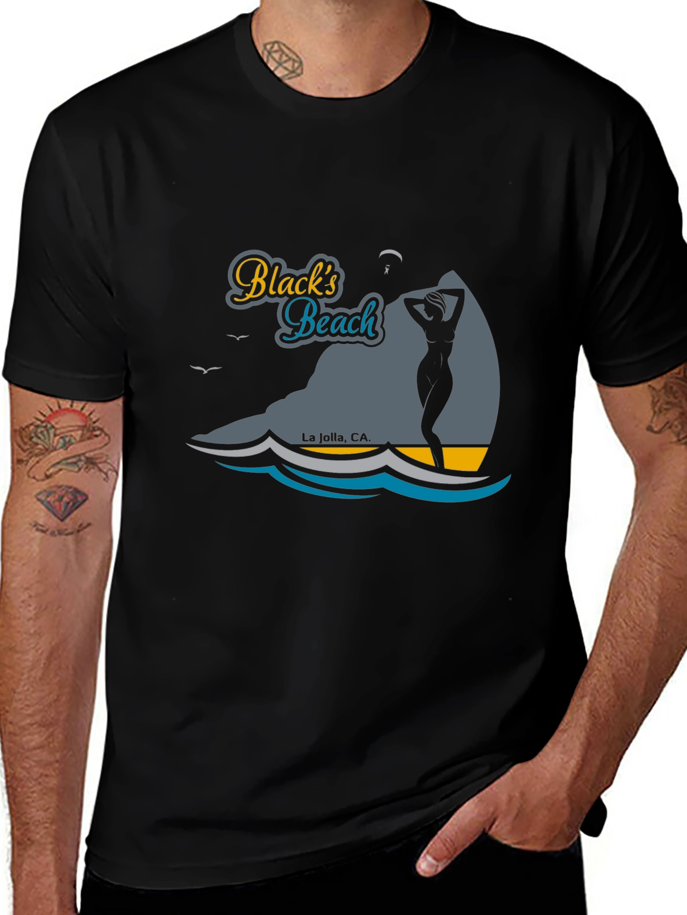 Blacks Beach Graphic Tee - La Jolla CA