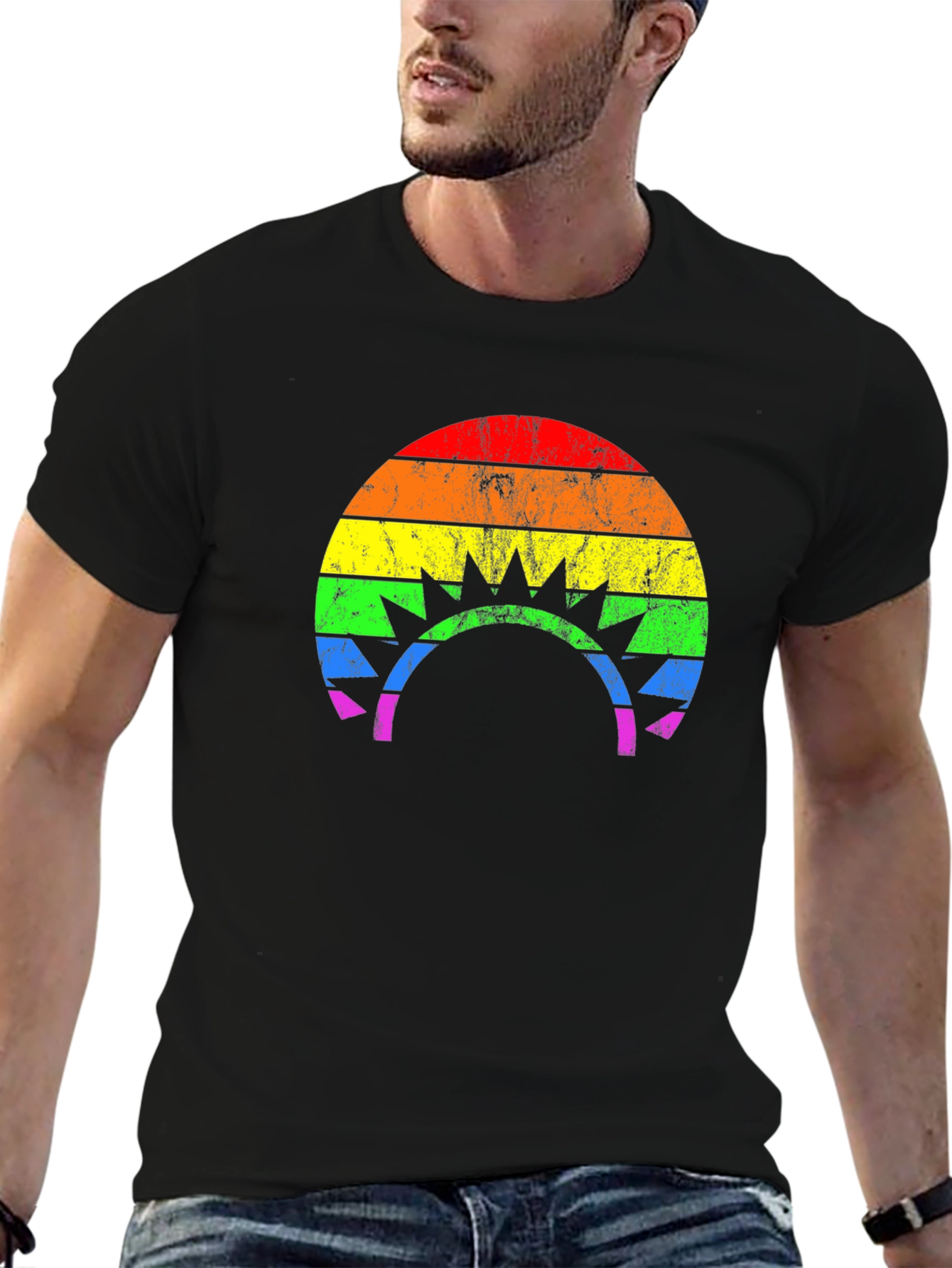Retro LGBT Rainbow Pride T-Shirt