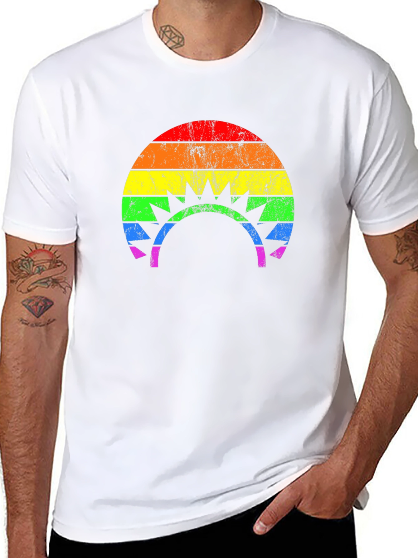 Retro LGBT Rainbow Pride T-Shirt