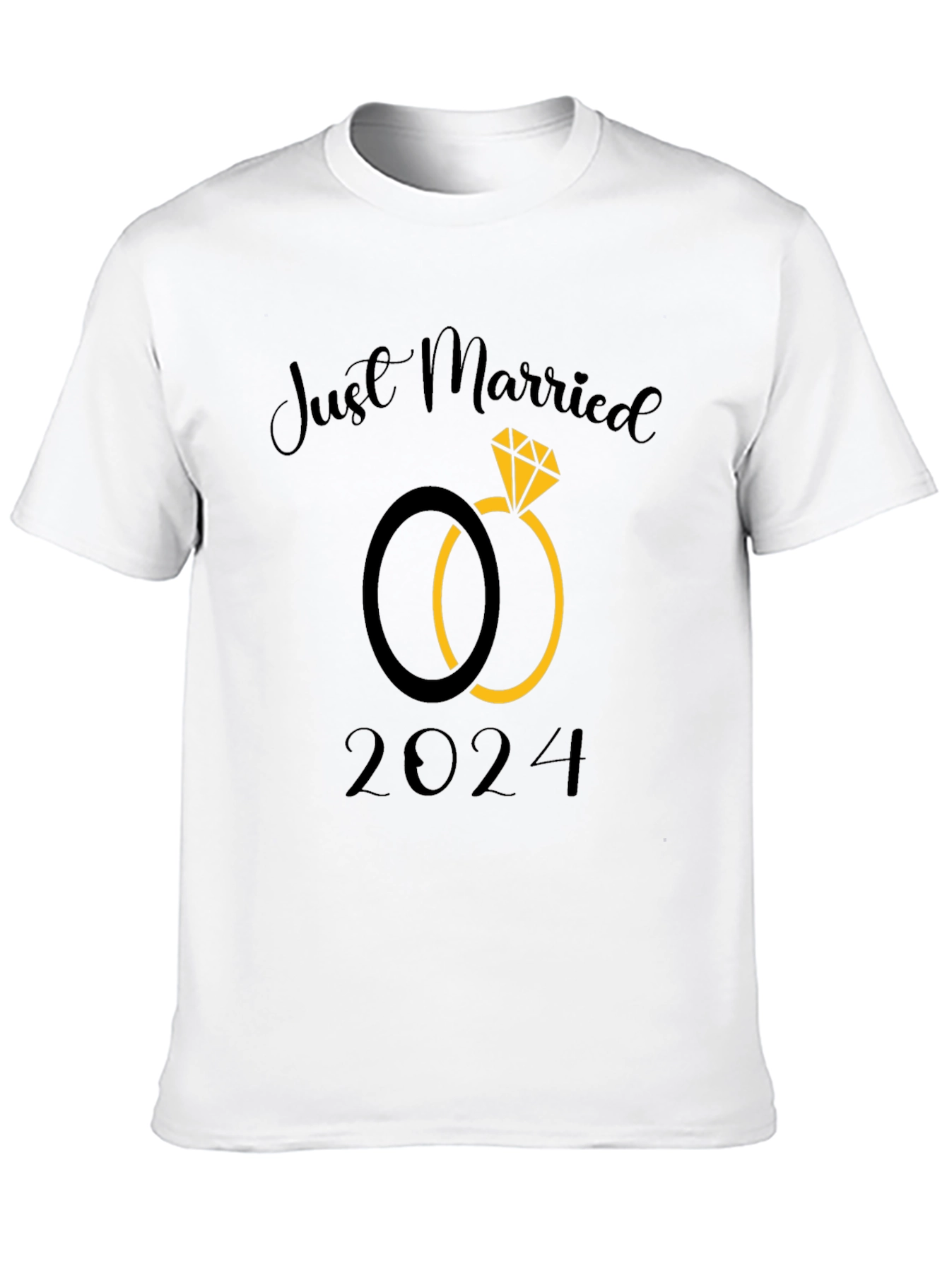 Just Married 2024 Wedding T-Shirt
