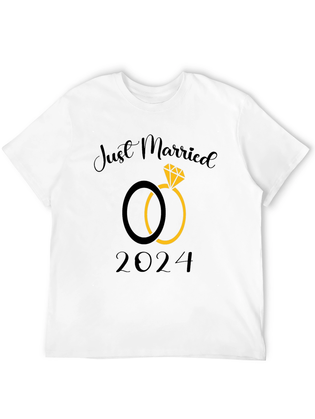 Just Married 2024 Wedding T-Shirt