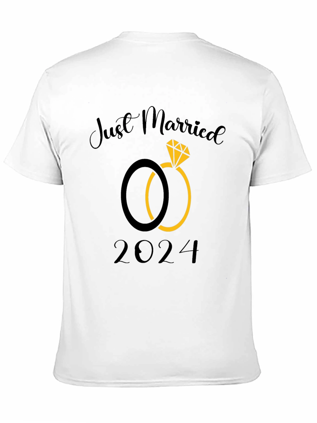 Just Married 2024 Wedding T-Shirt