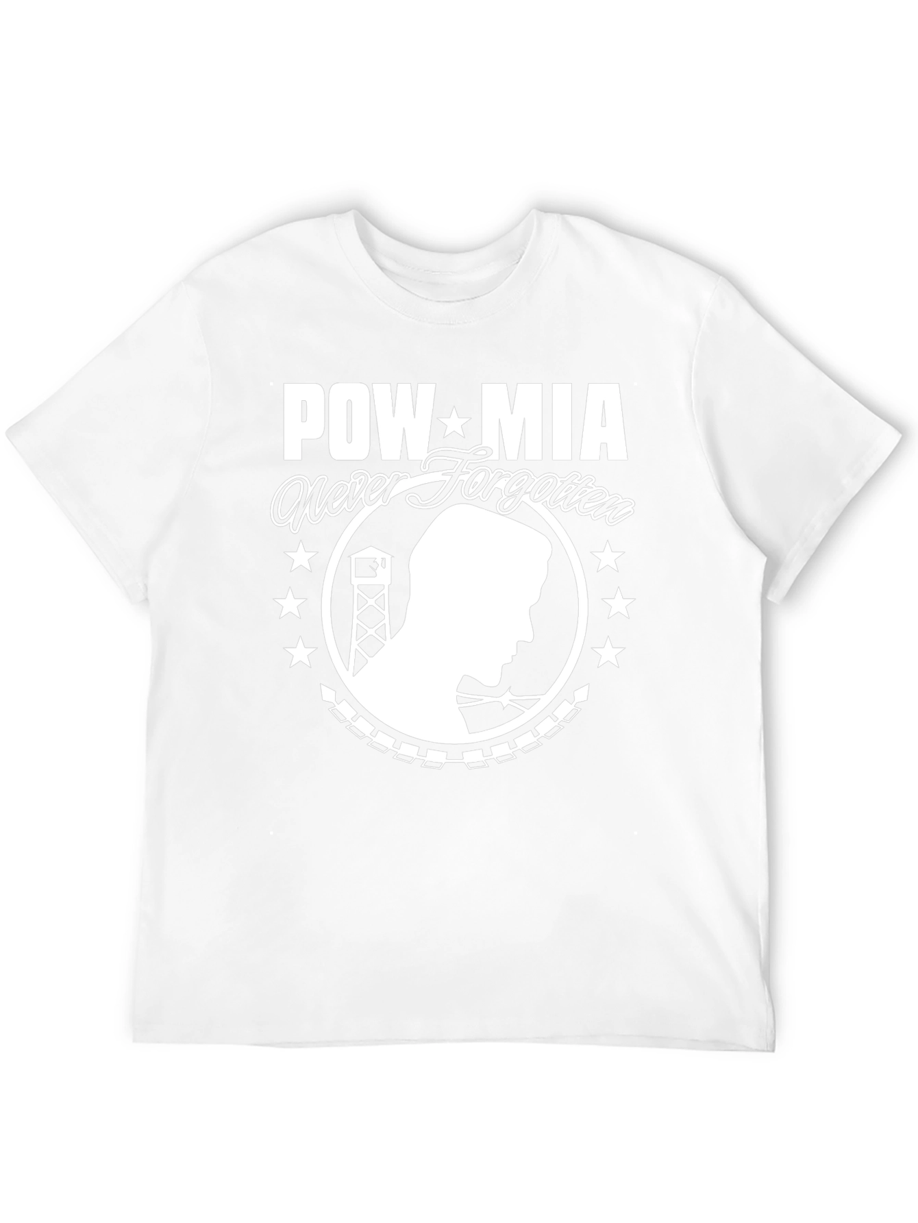 POW MIA Never Forgotten Graphic T-Shirt