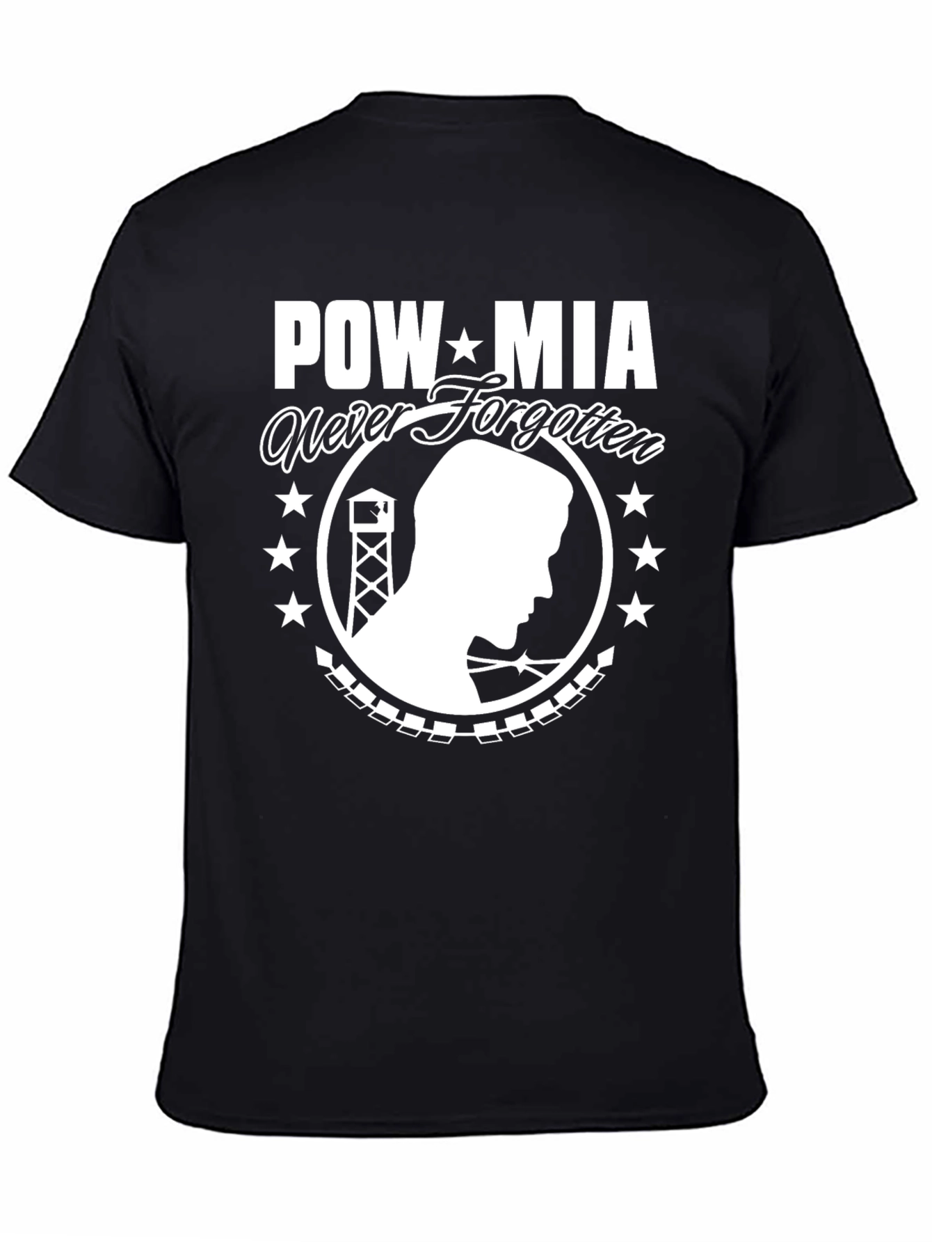 POW MIA Never Forgotten Graphic T-Shirt