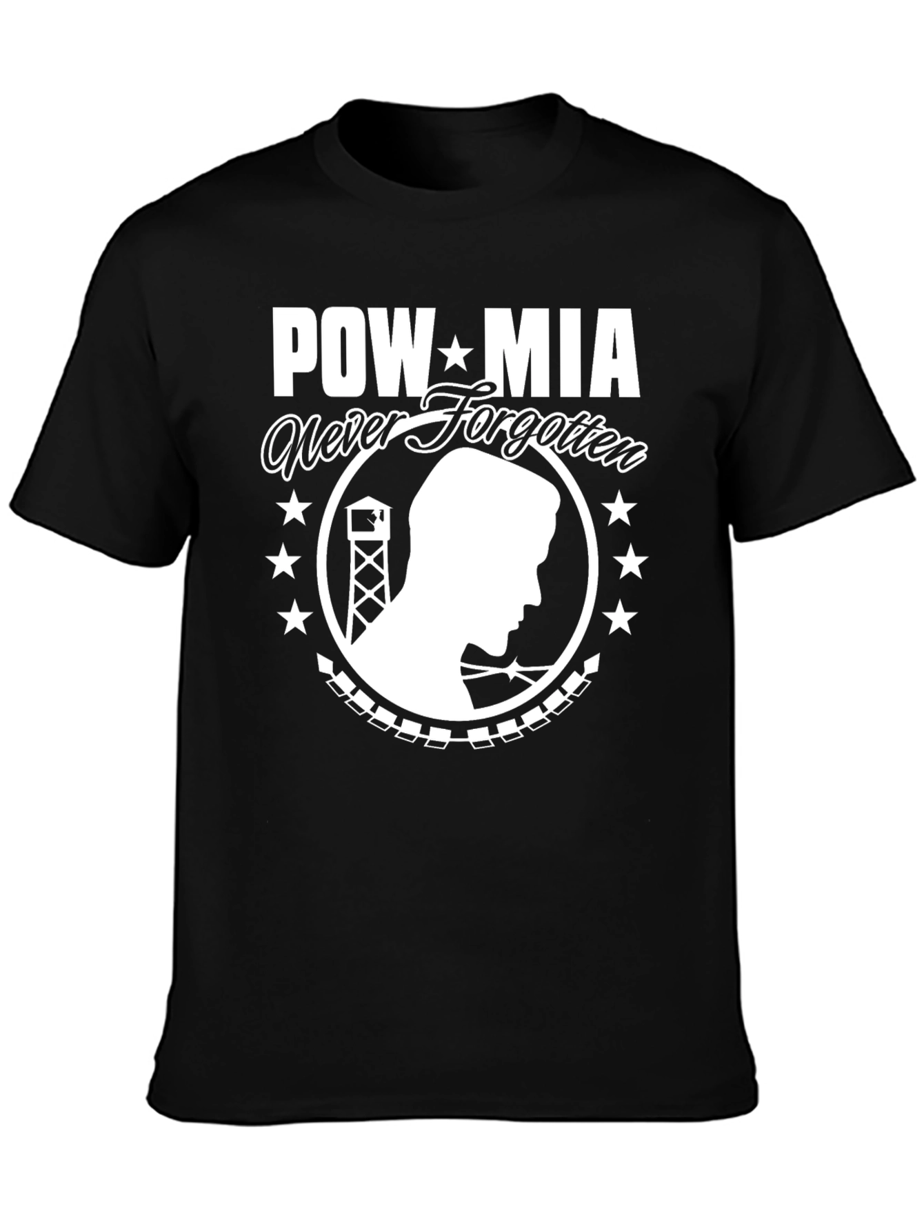 POW MIA Never Forgotten Graphic T-Shirt