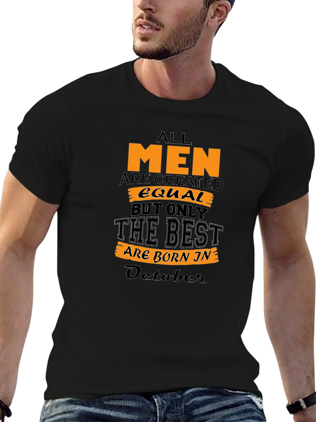 Mens October Birthday T-Shirt