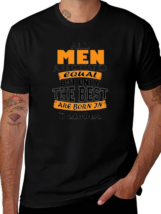 Mens October Birthday T-Shirt
