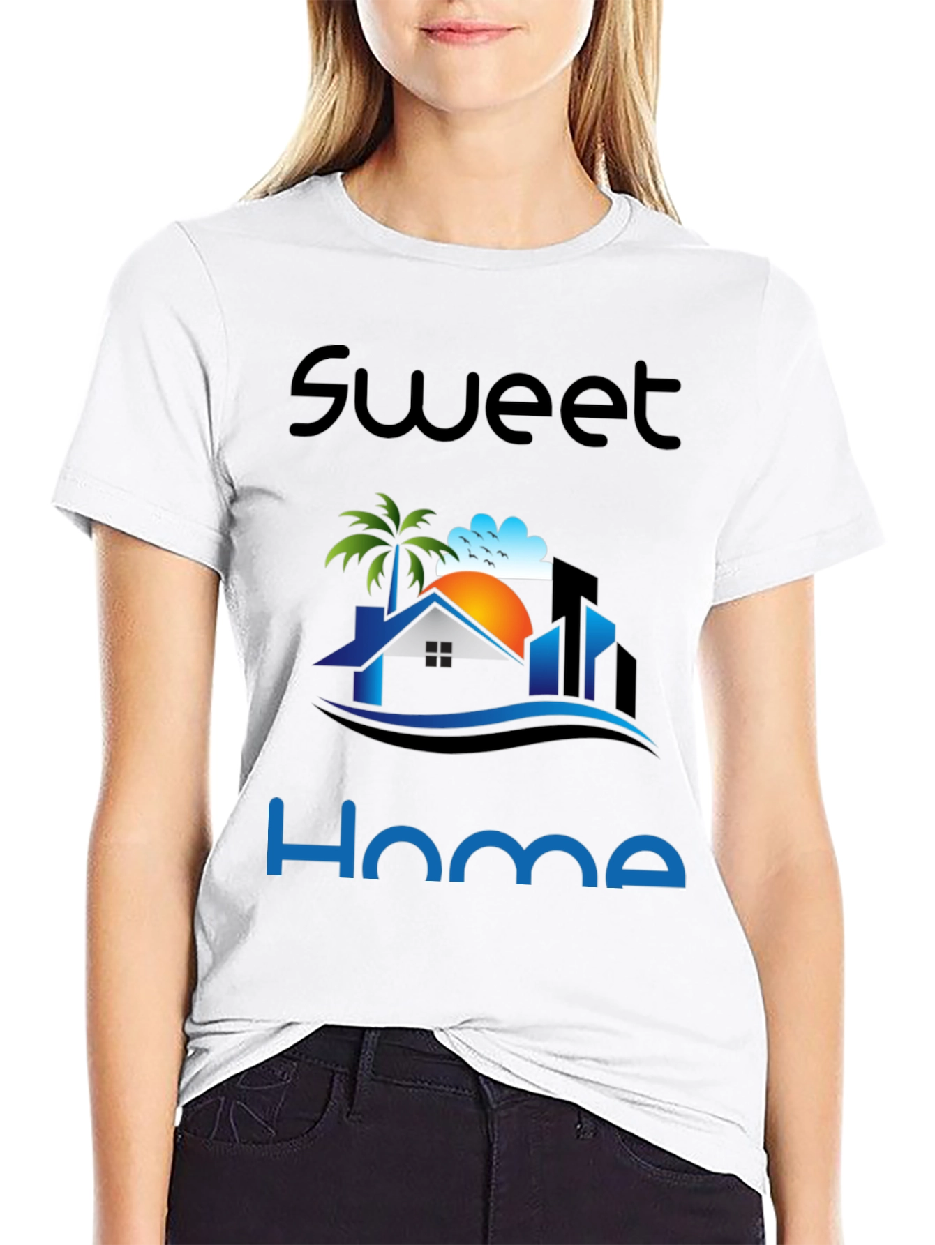 Sweet Home Graphic Print T-Shirt