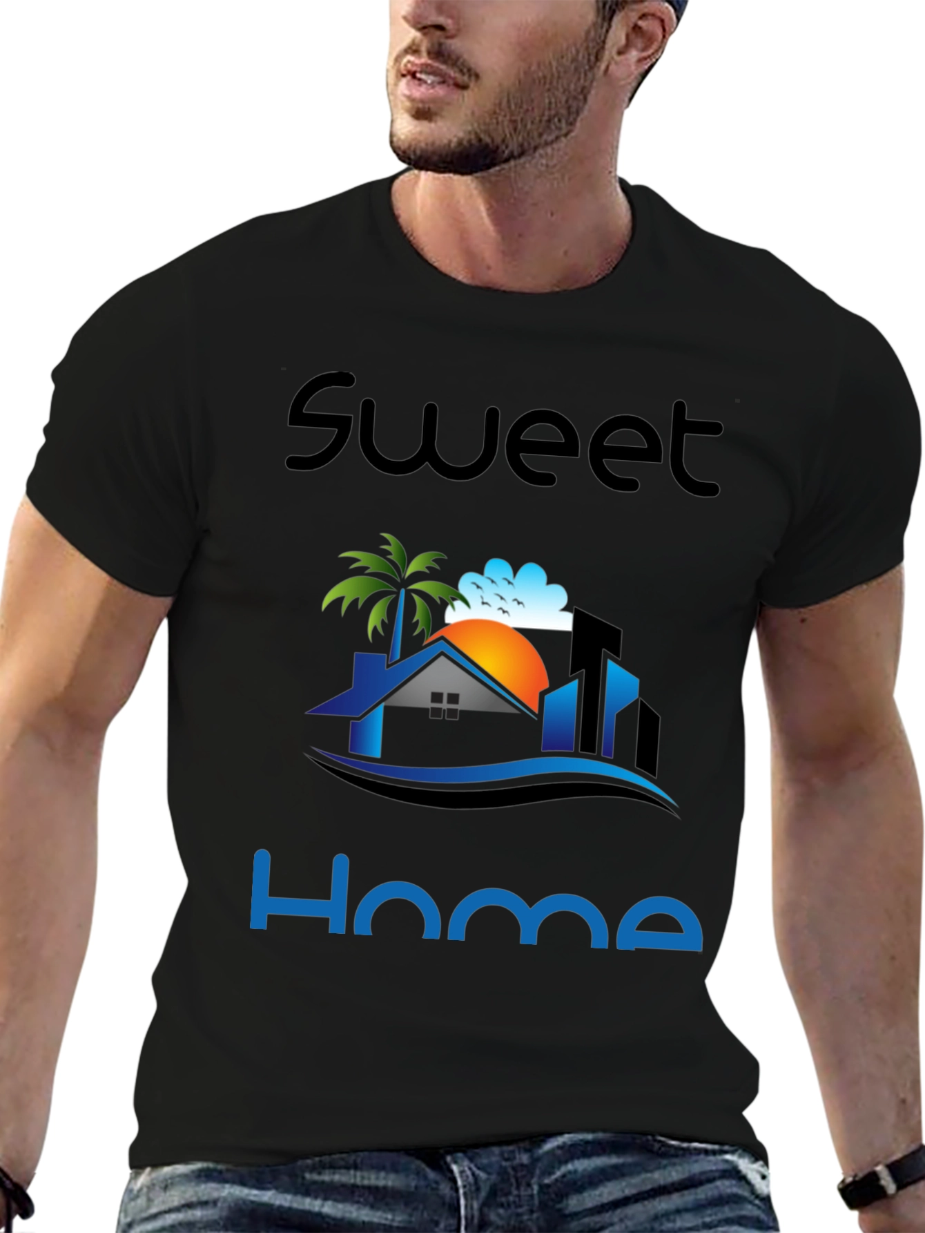 Sweet Home Graphic Print T-Shirt