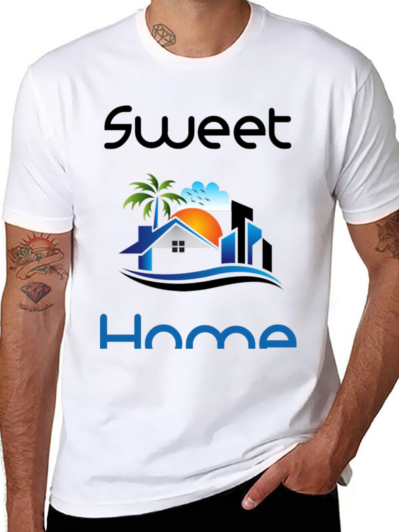 Sweet Home Graphic Print T-Shirt