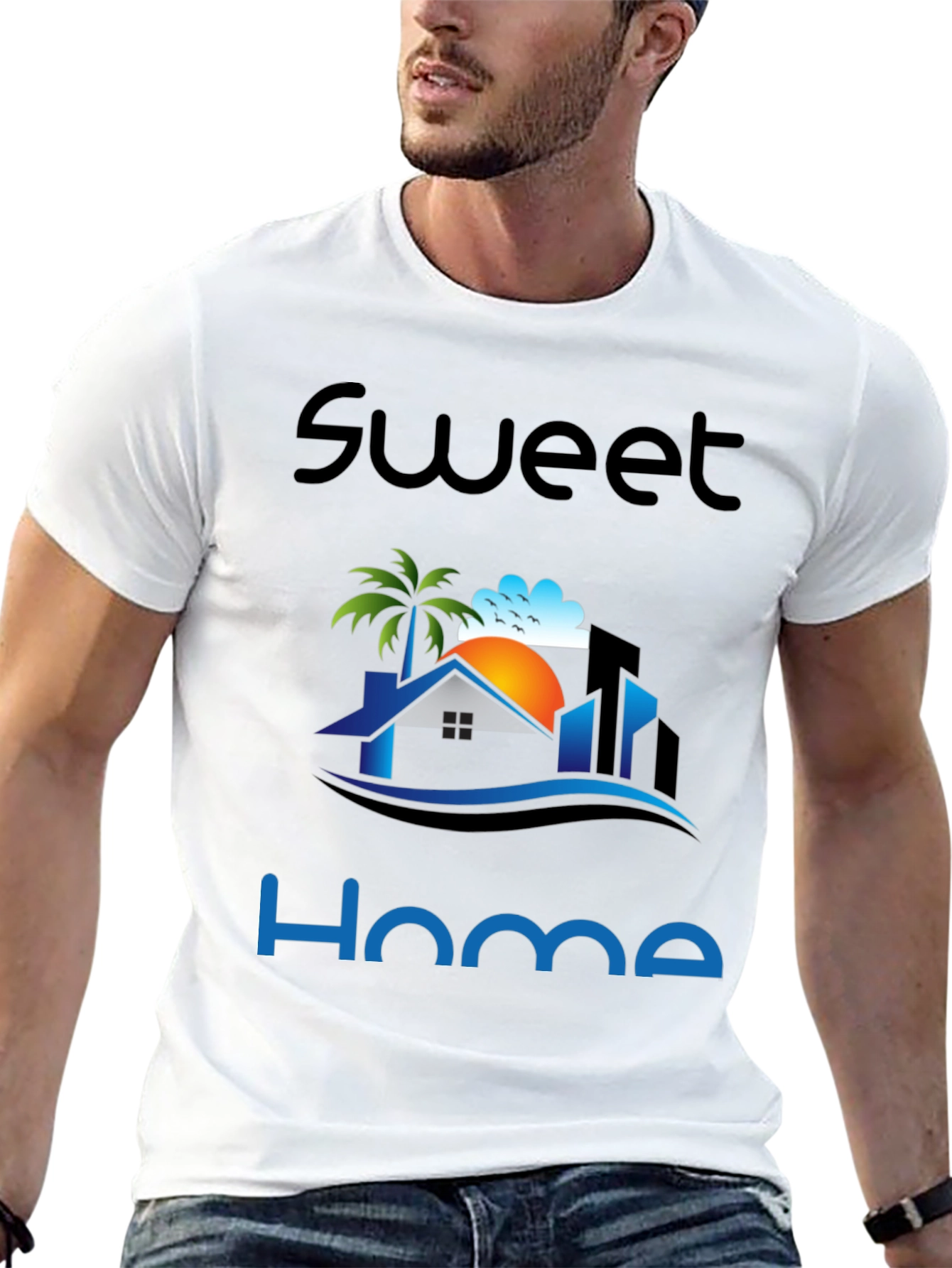 Sweet Home Graphic Print T-Shirt
