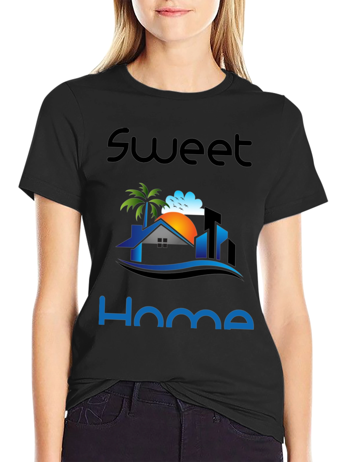 Sweet Home Graphic Print T-Shirt