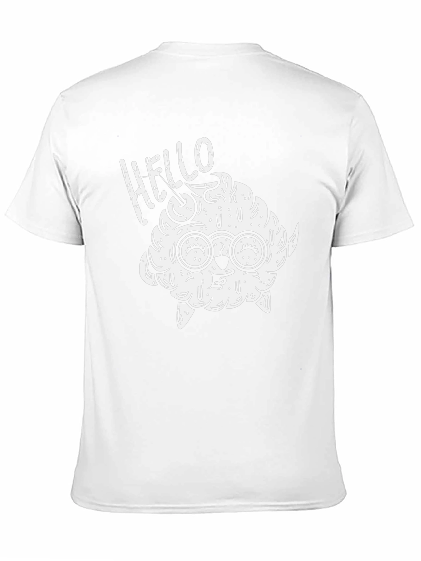 Hello Brainy Monster Black T-Shirt